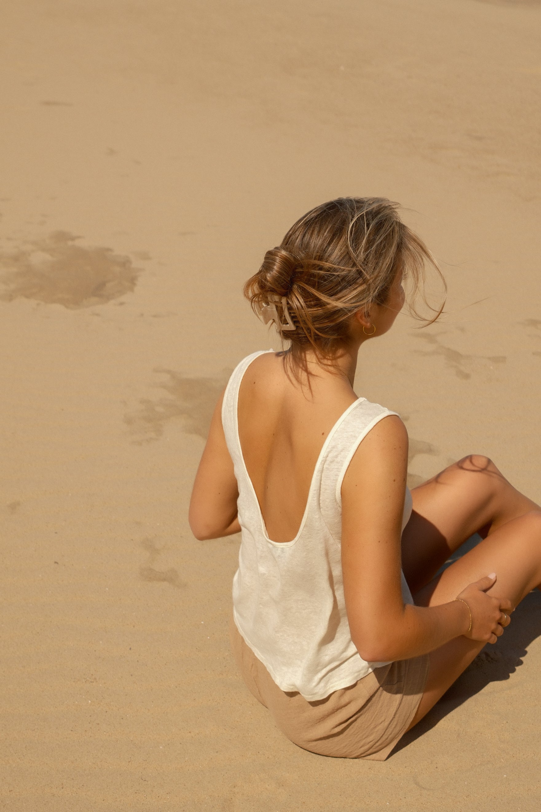 COTTON CHARLIE SHORT CAMEL
