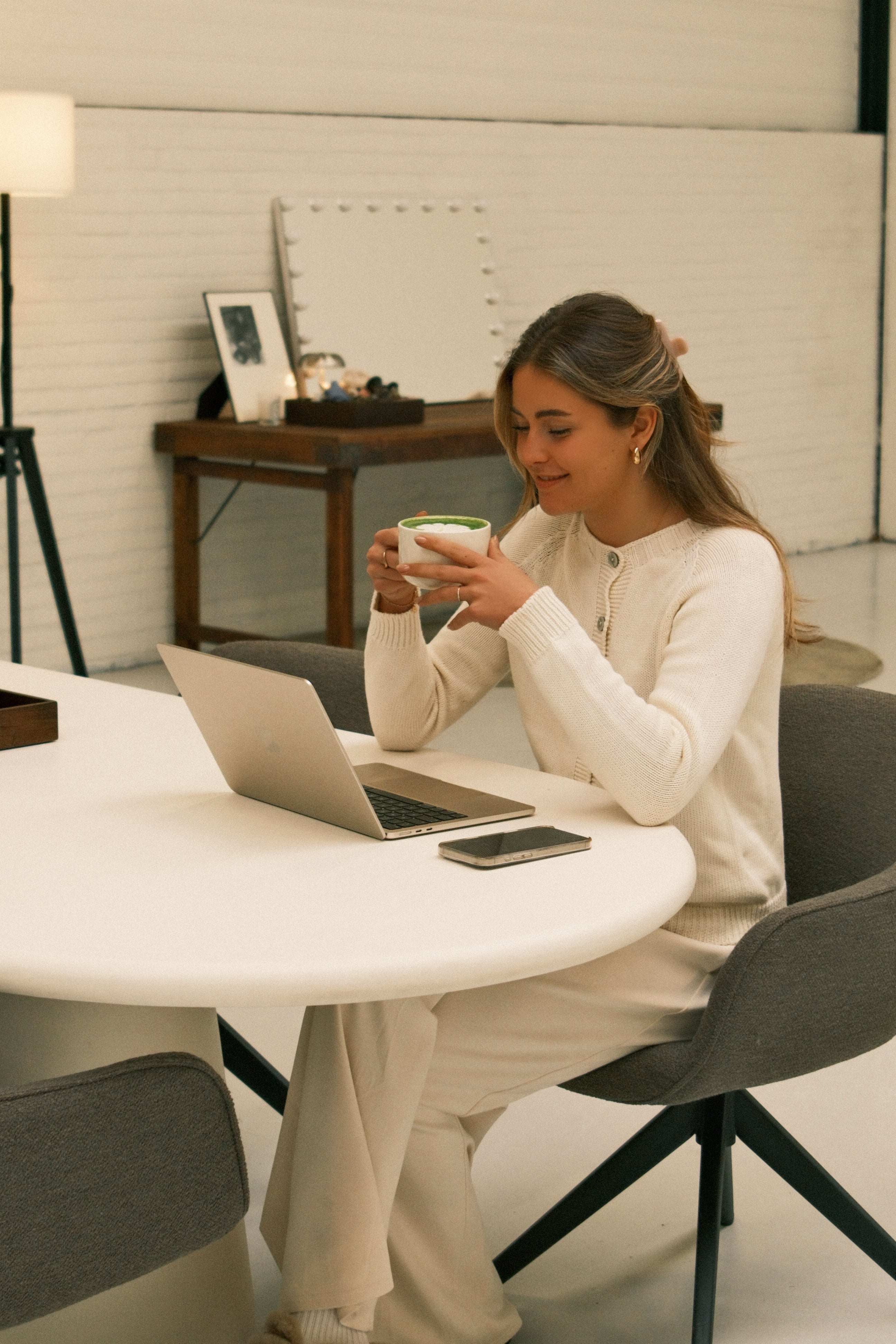 COTTON TESS CARDIGAN ECRU