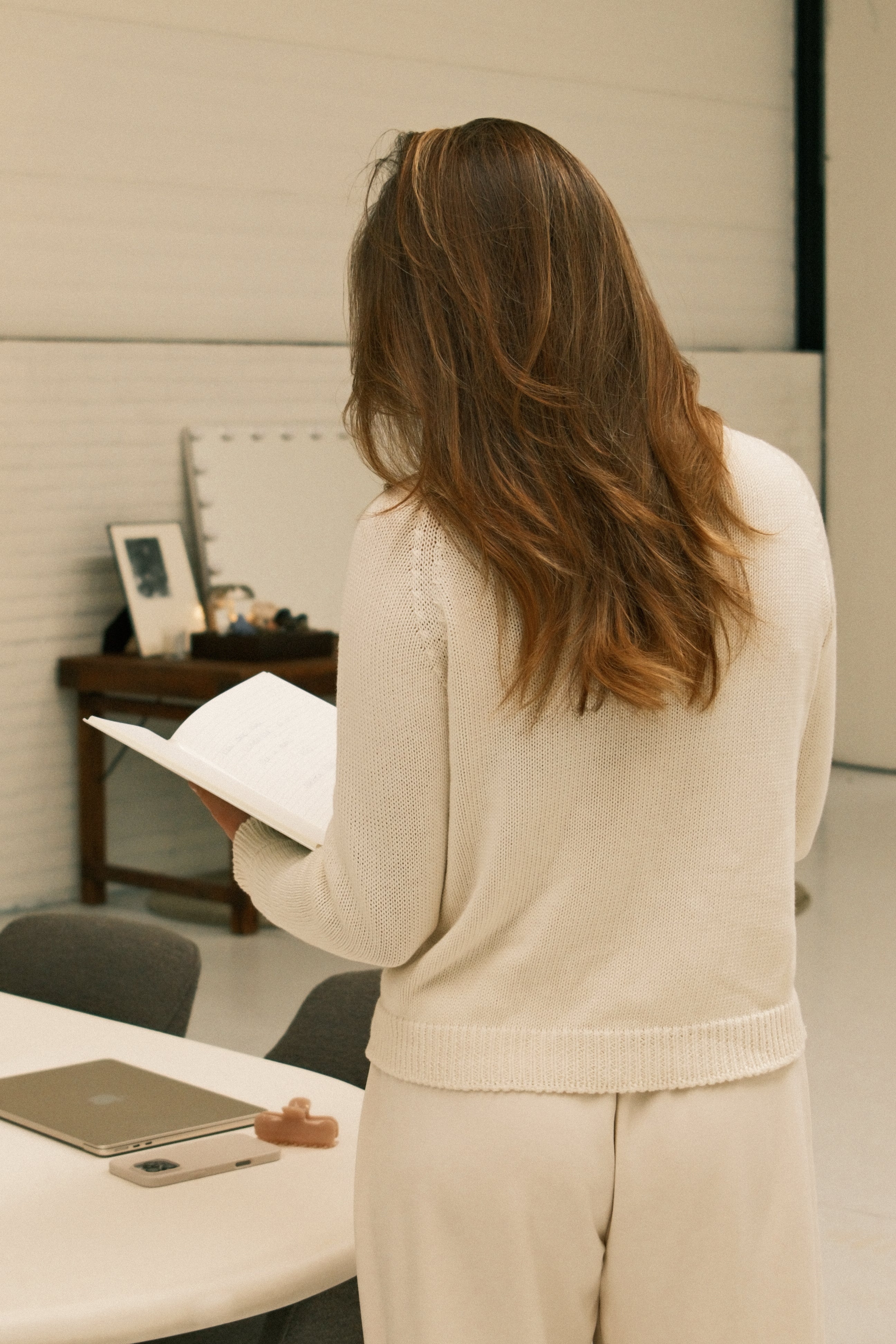 COTTON TESS CARDIGAN ECRU