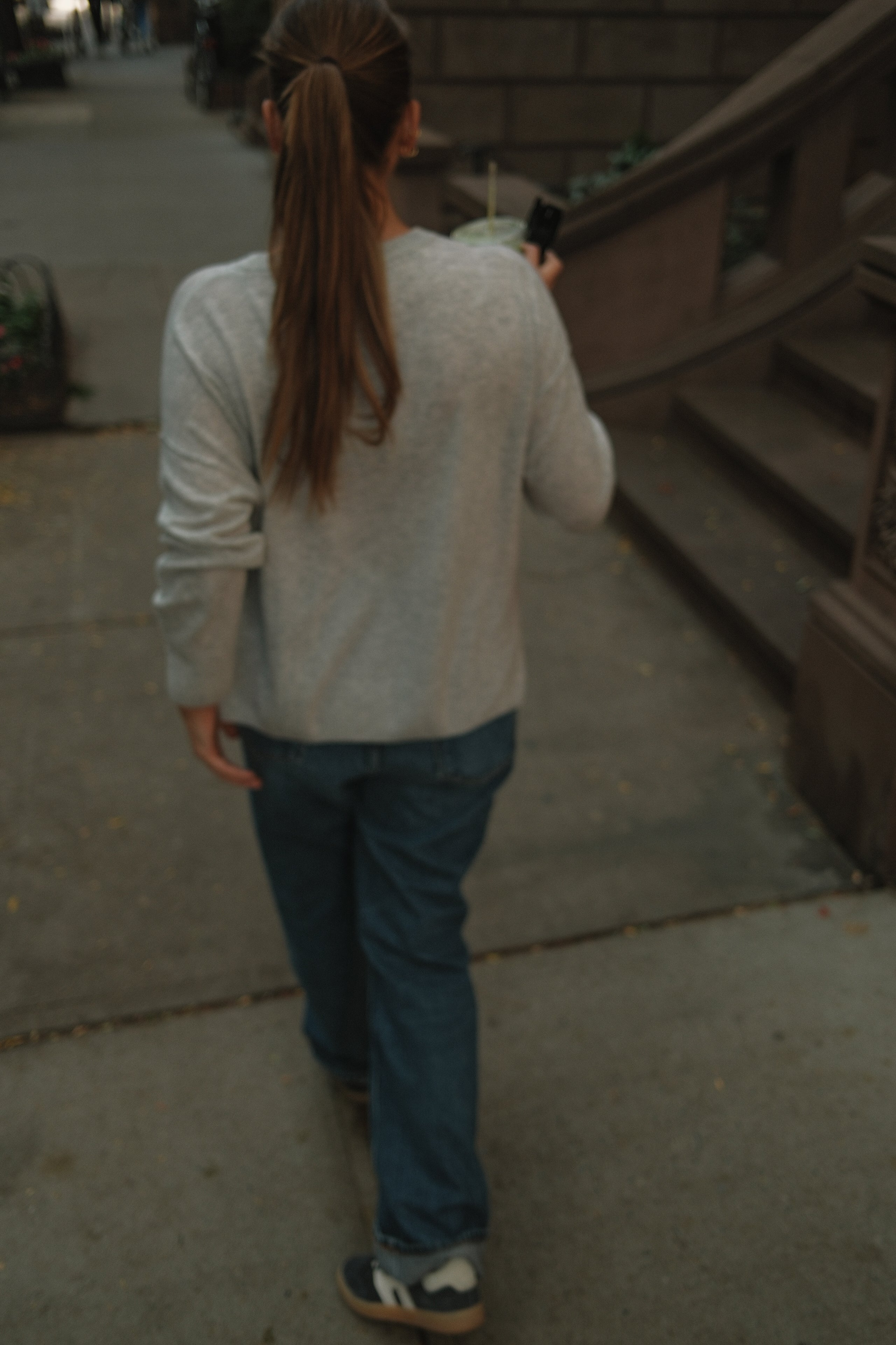 CASHMERE U.E.S. KNIT GREY