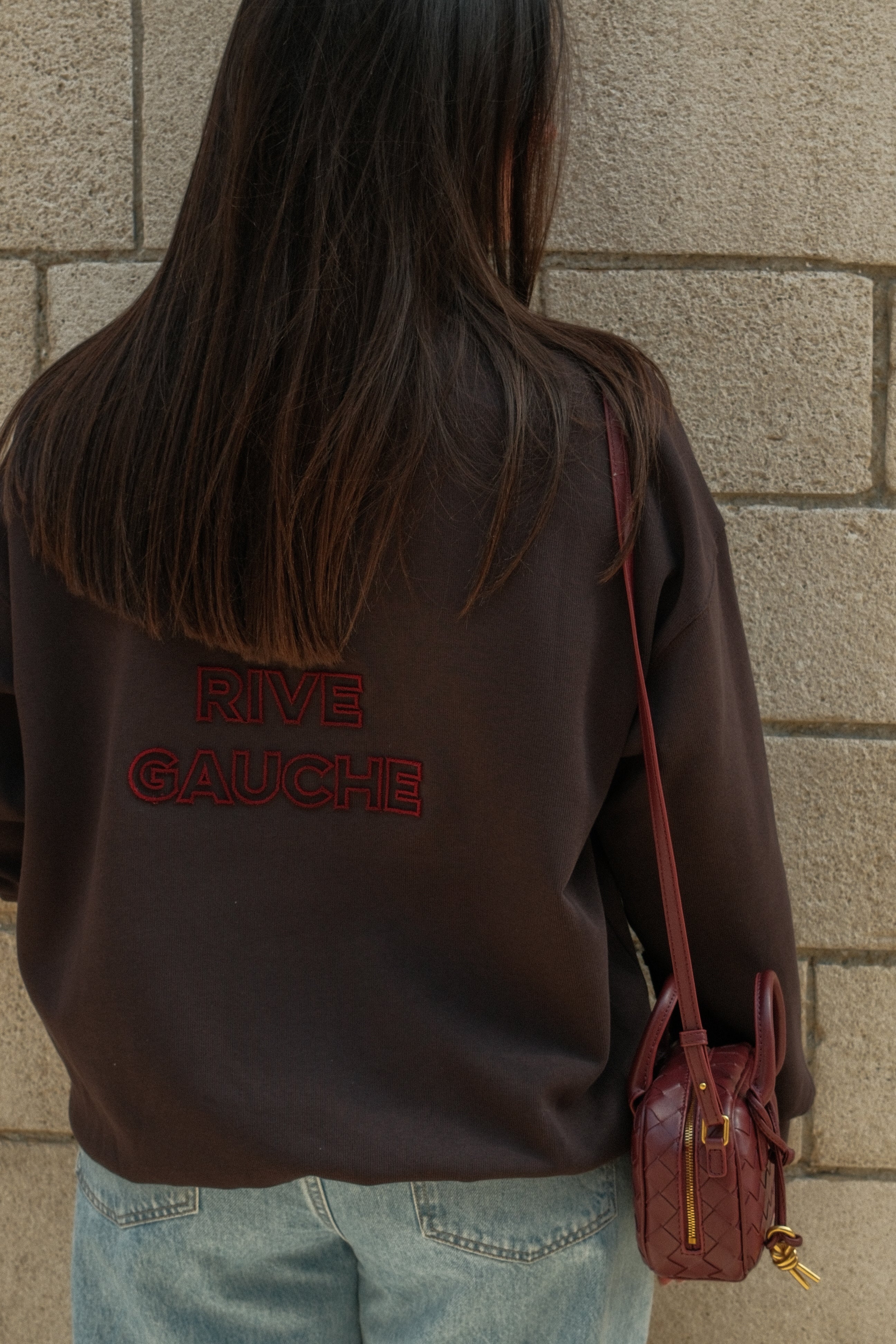 RIVE GAUCHE SWEATER CHOCO