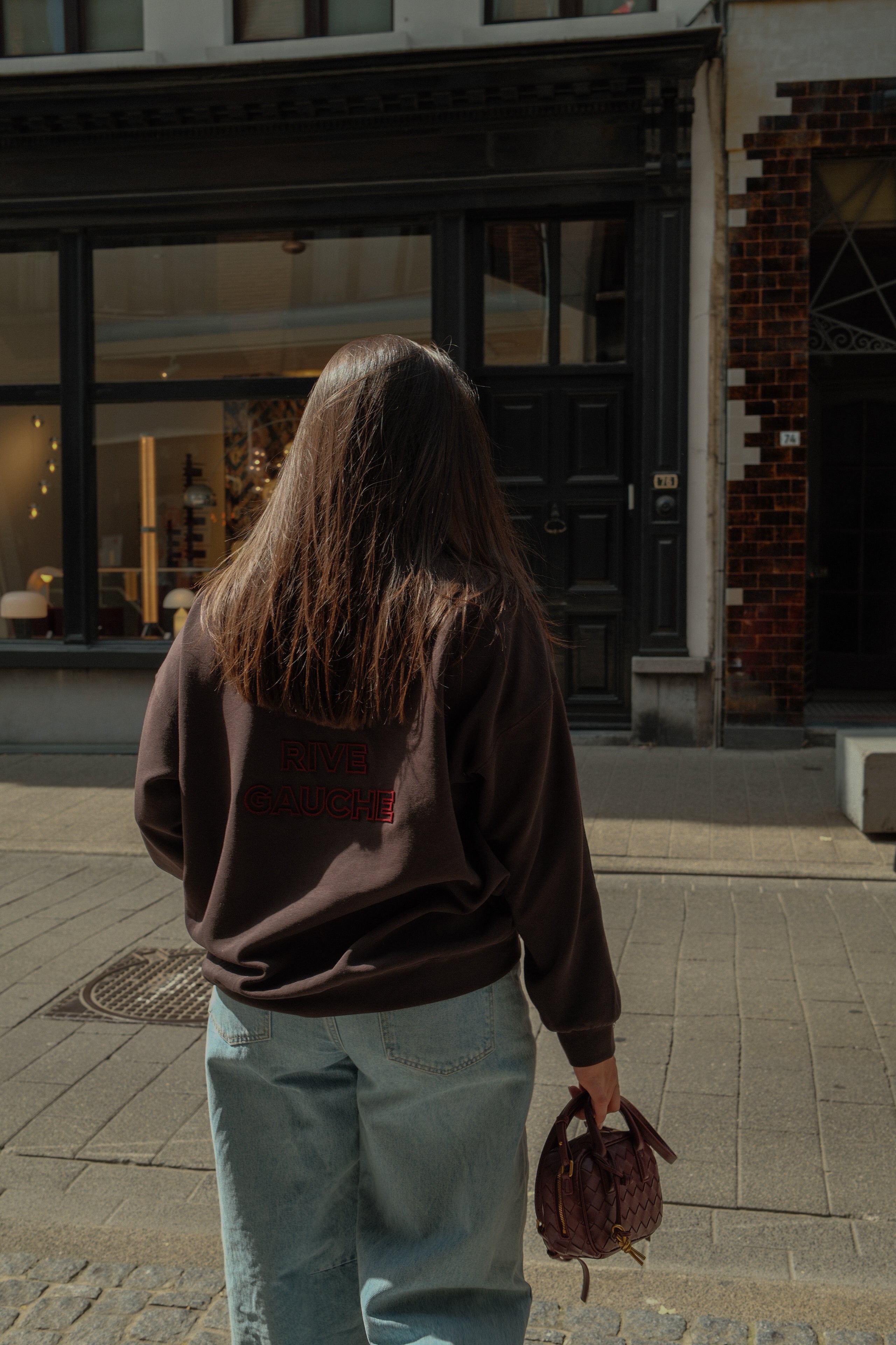 RIVE GAUCHE SWEATER CHOCO