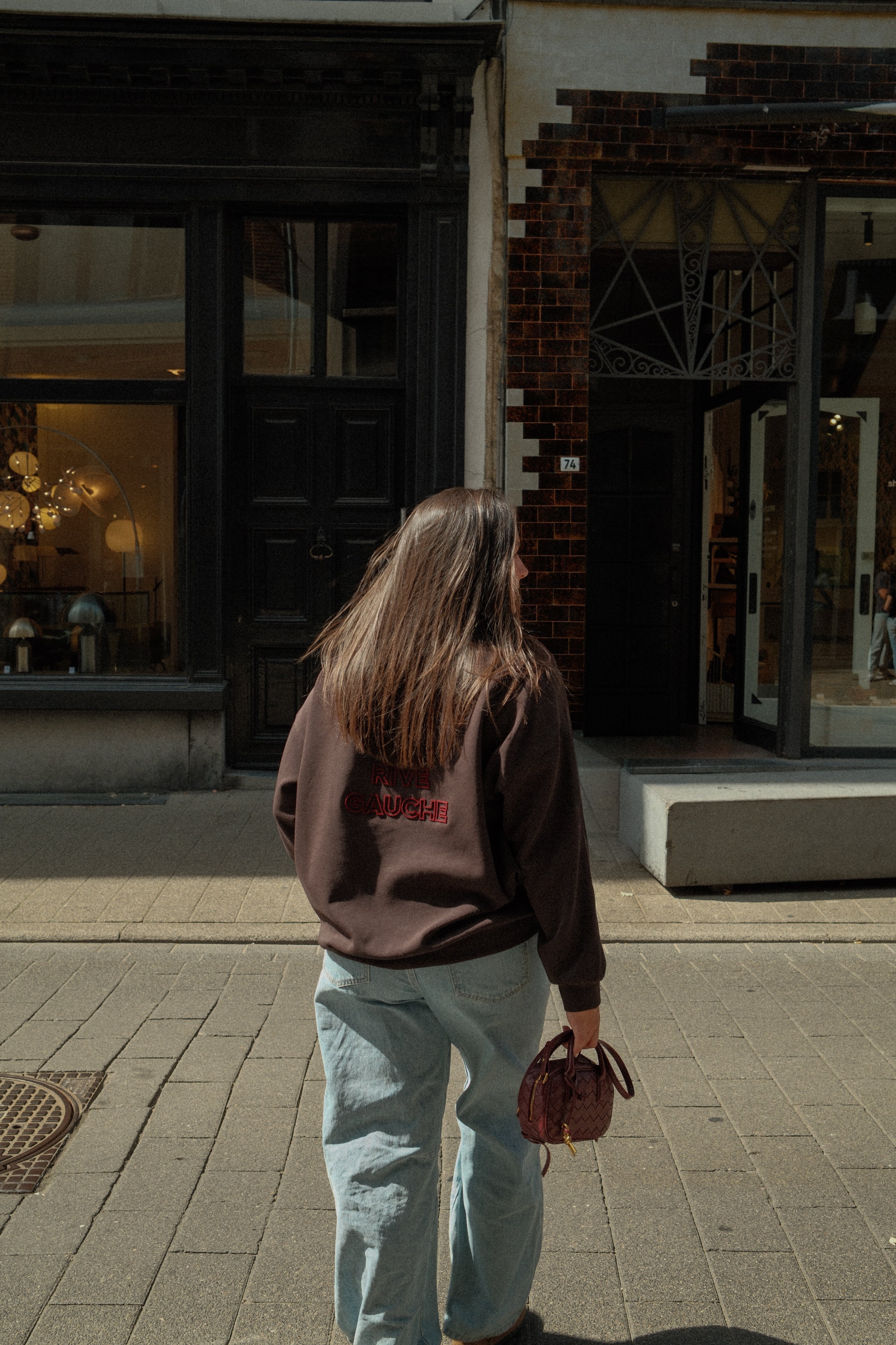 RIVE GAUCHE SWEATER CHOCO
