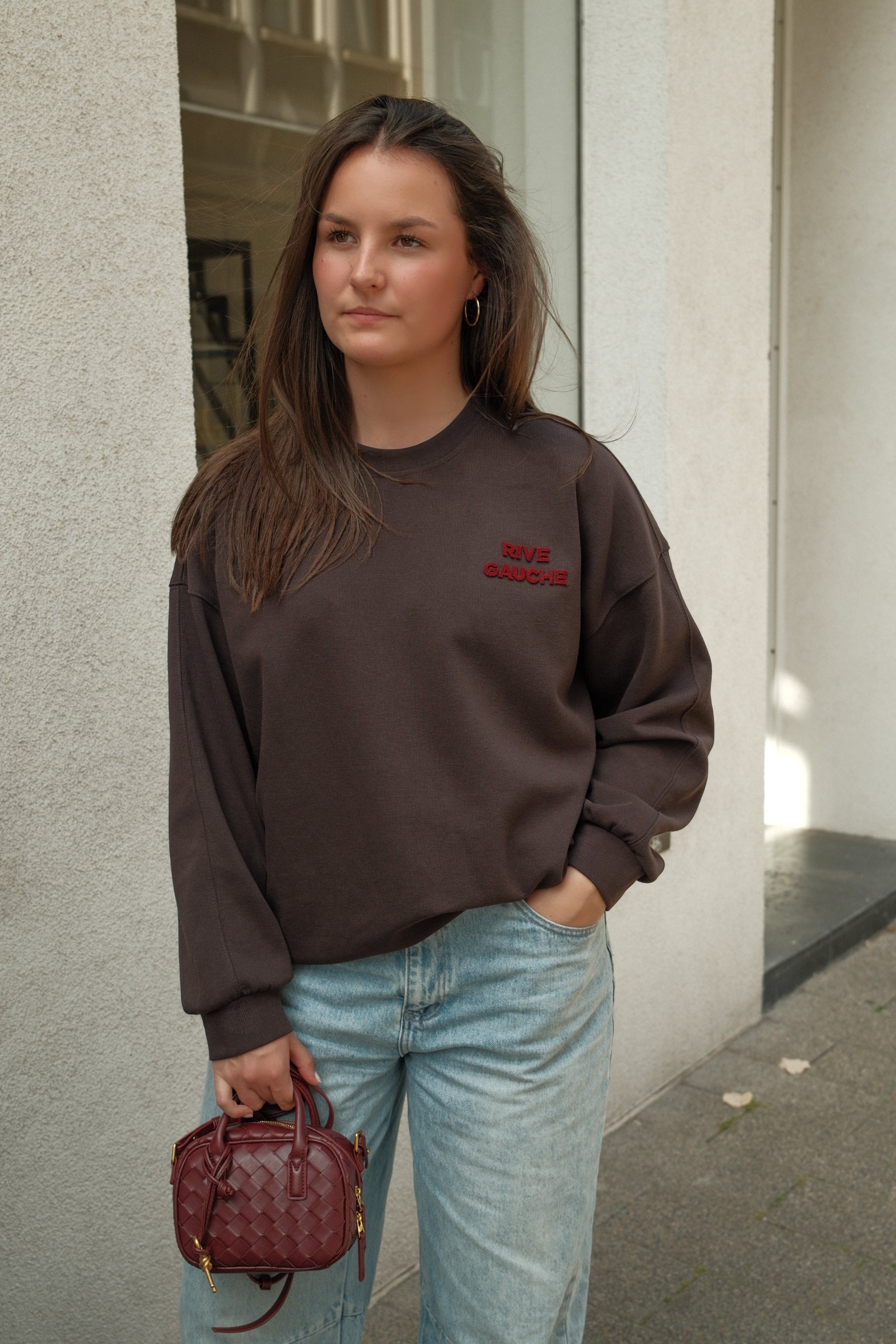 RIVE GAUCHE SWEATER CHOCO