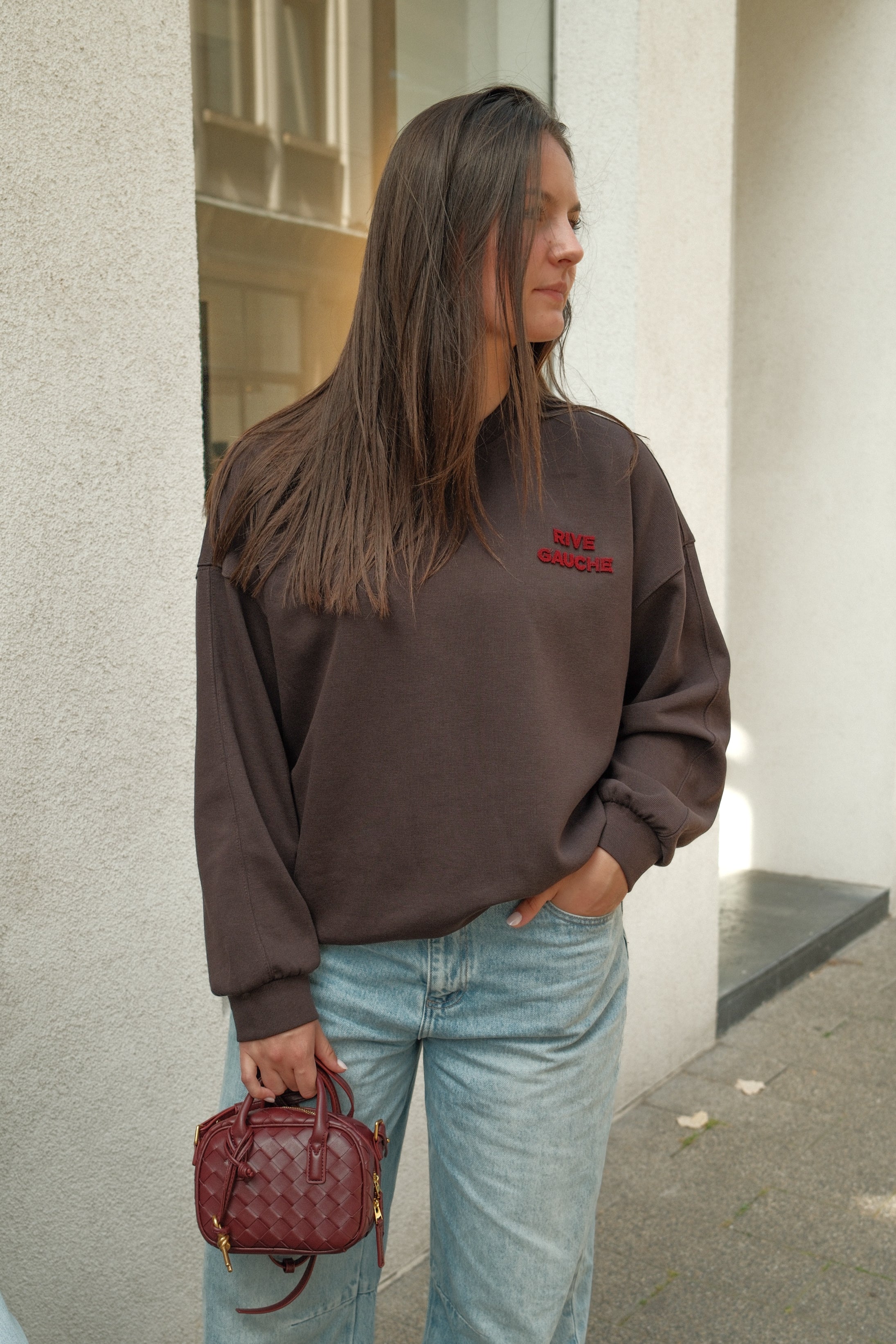 RIVE GAUCHE SWEATER CHOCO