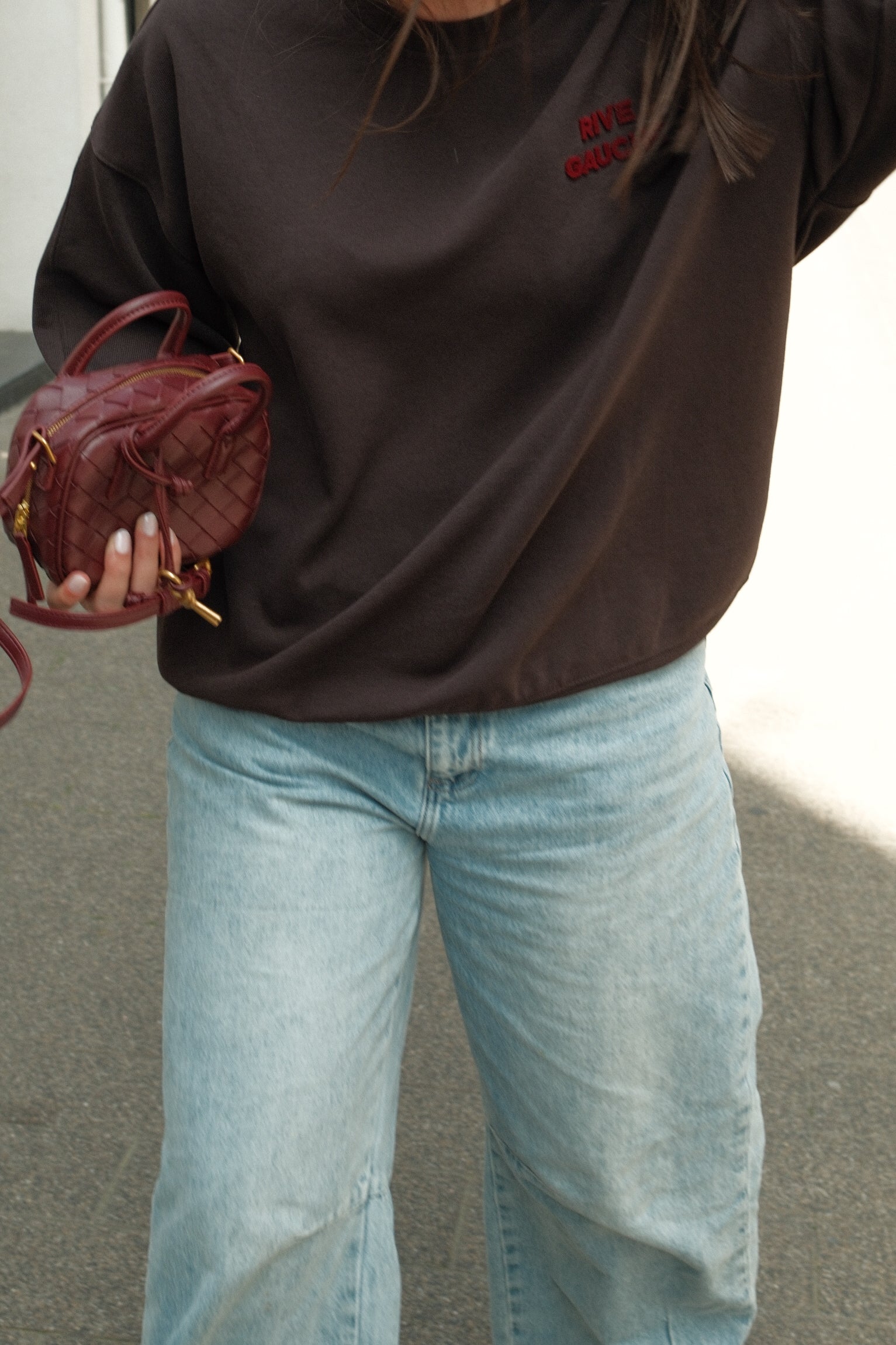 RIVE GAUCHE SWEATER CHOCO