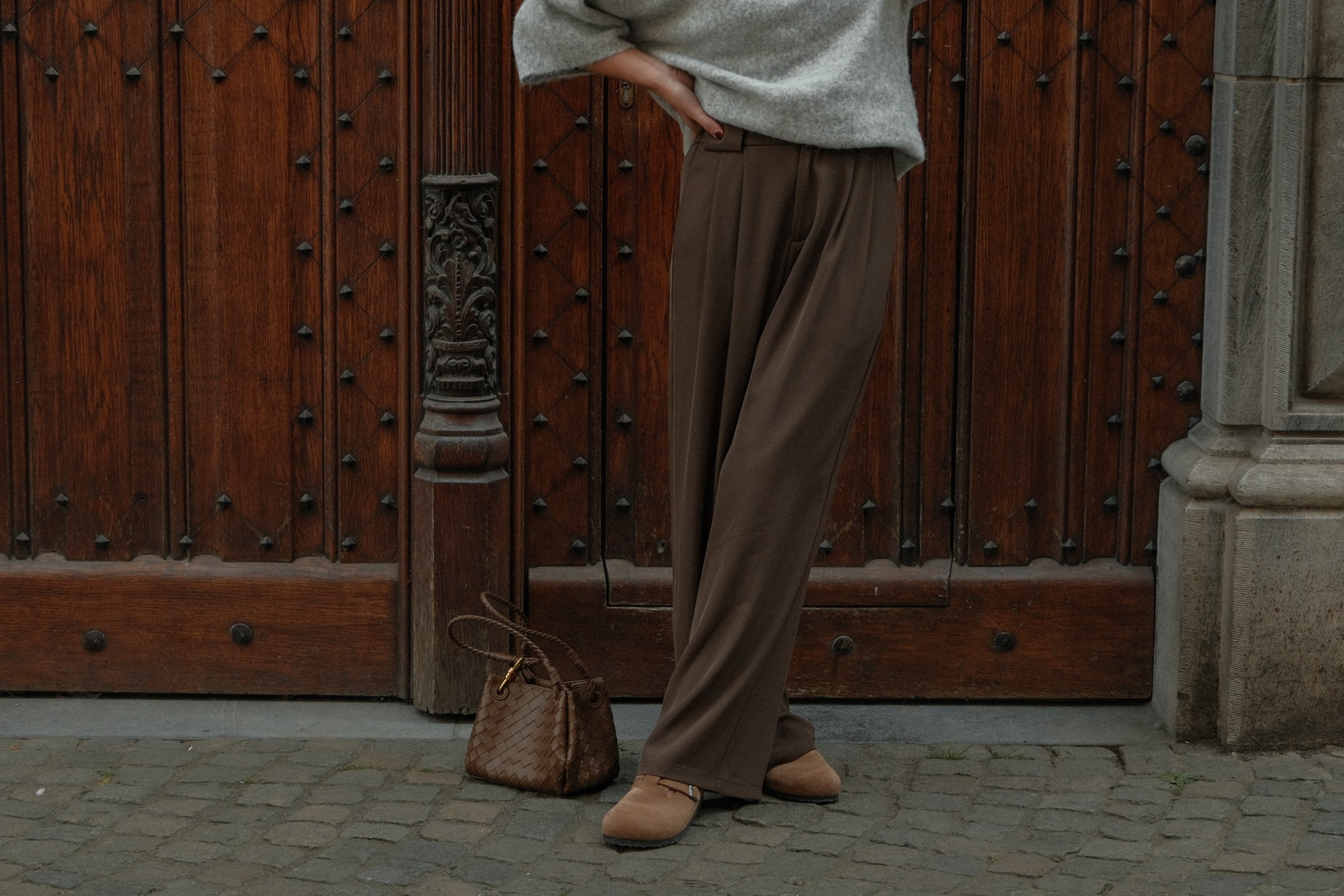 WIDE NOLA PANTALON CHOCO