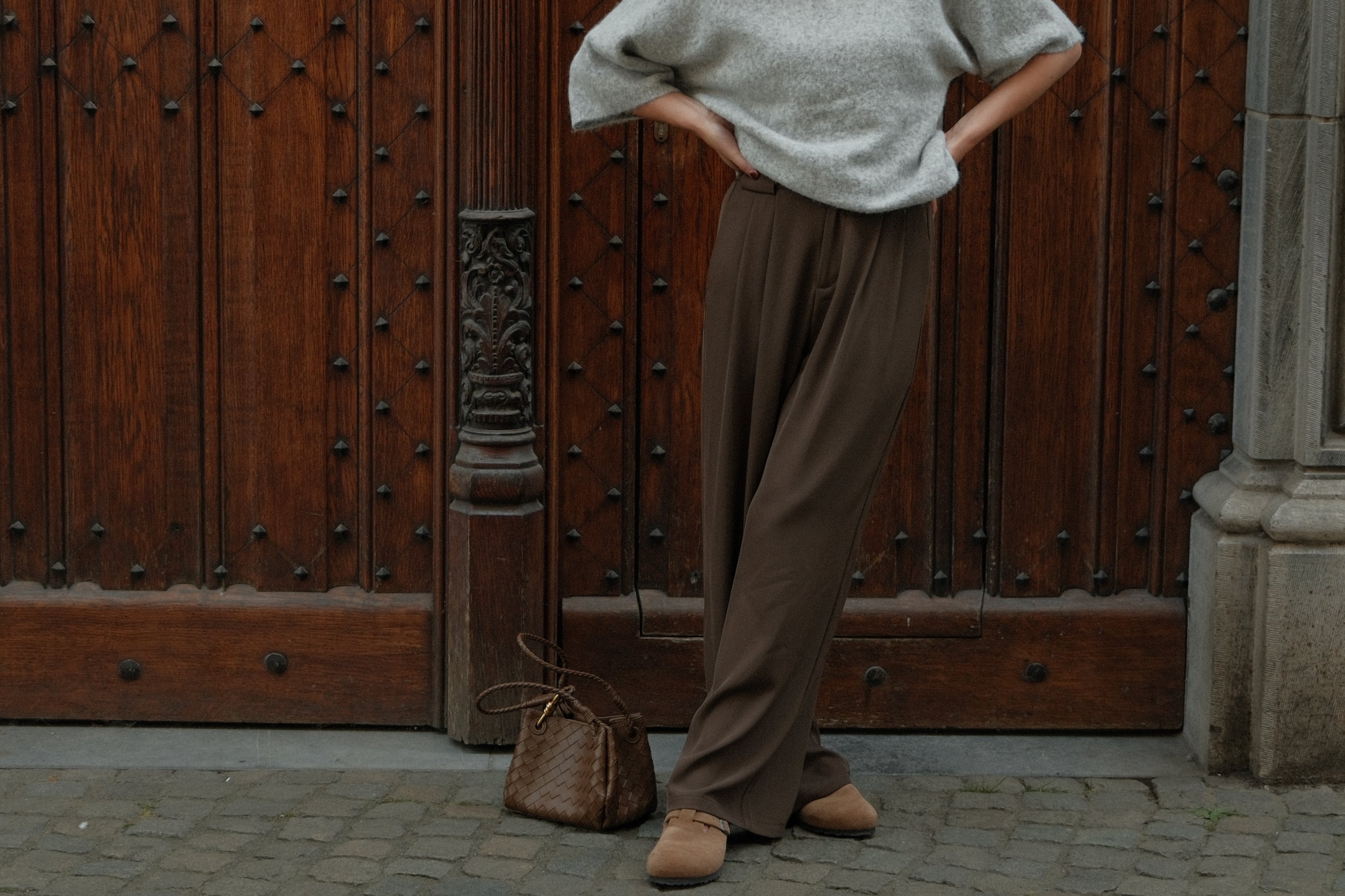 WIDE NOLA PANTALON CHOCO