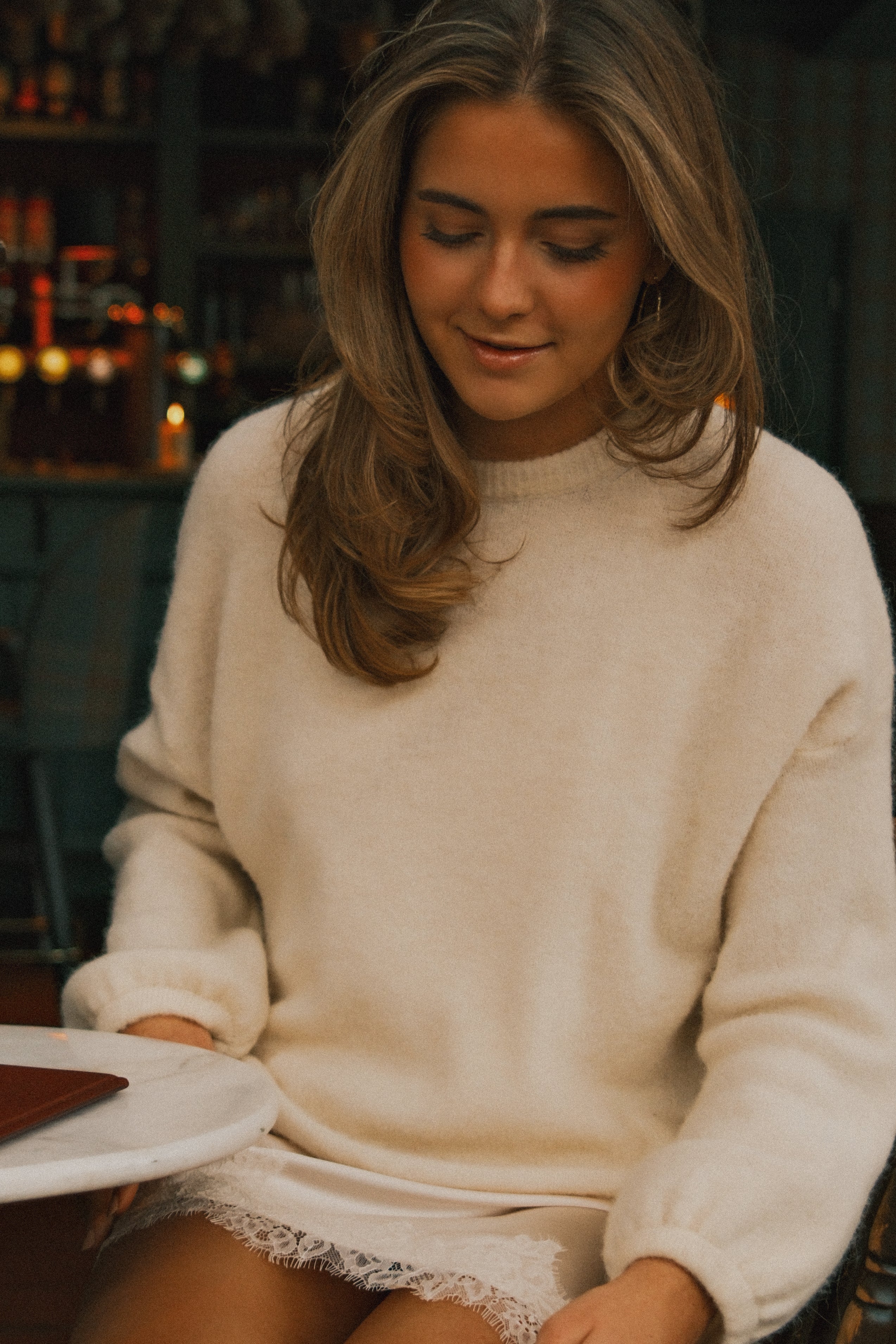 ESSENTIAL SARAH KNIT OFF-WHITE