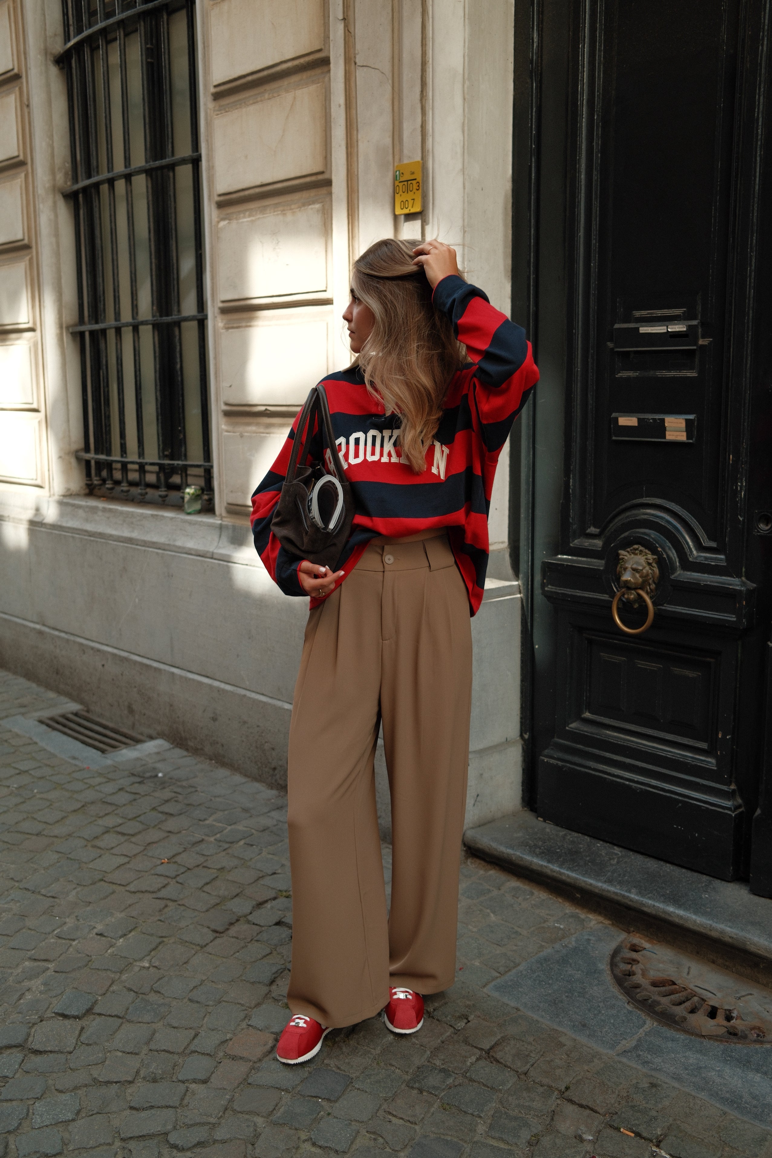 WIDE NOLA PANTALON TAUPE
