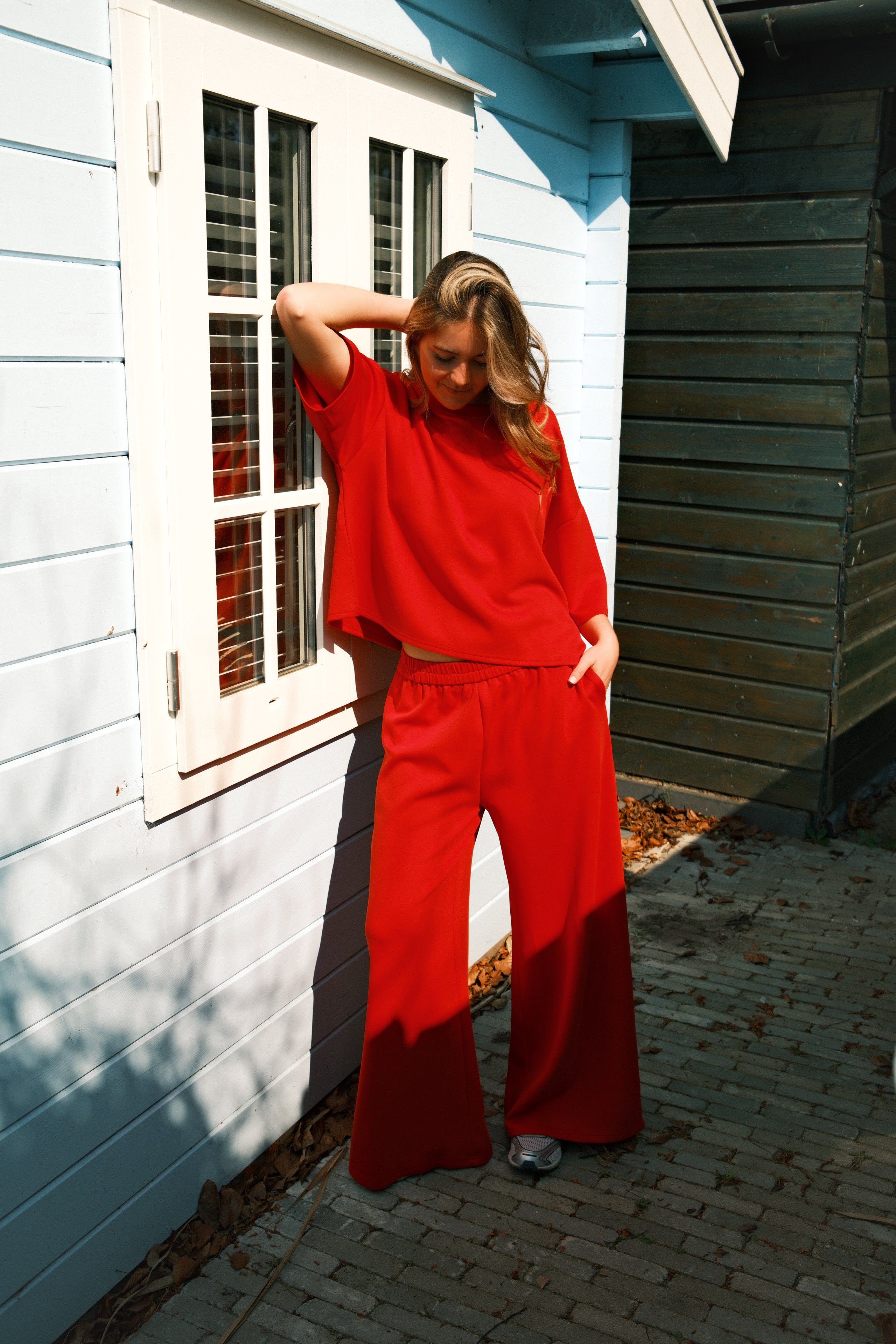 WIDE ATELJEE JOGGER RED
