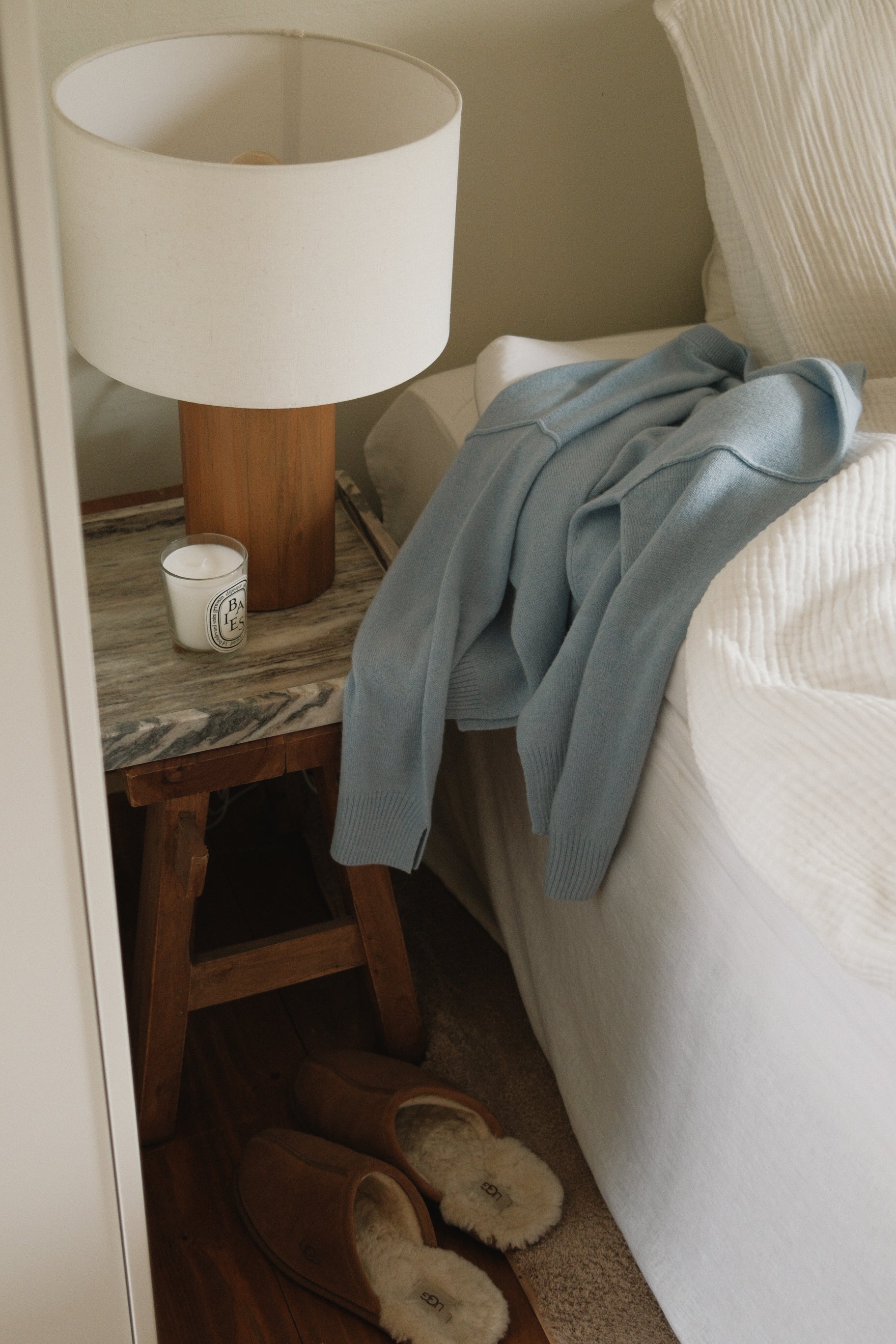 CASHMERE U.E.S. KNIT BABY BLUE