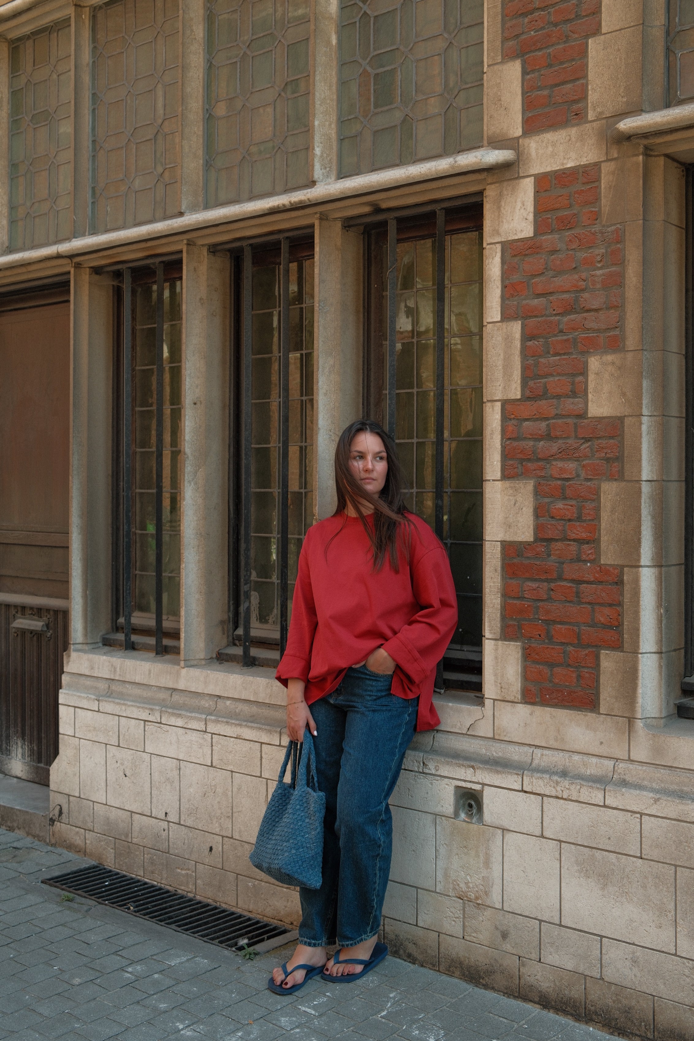 ESSENTIAL LONGSLEEVE RED