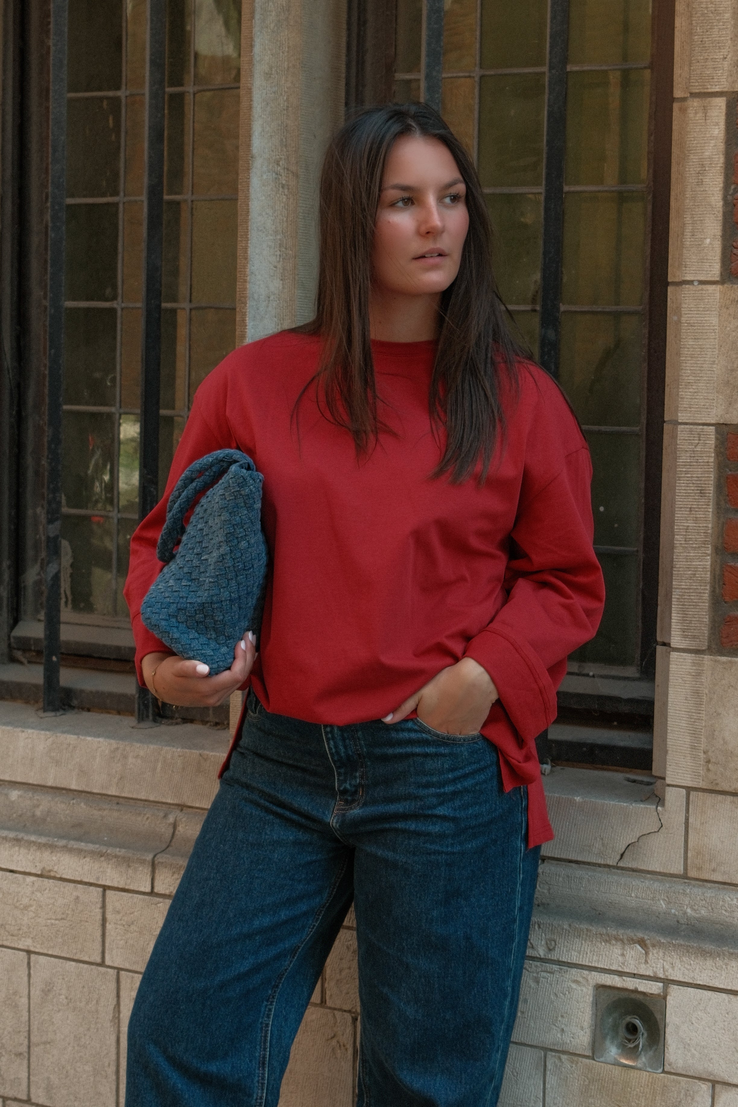 ESSENTIAL LONGSLEEVE RED