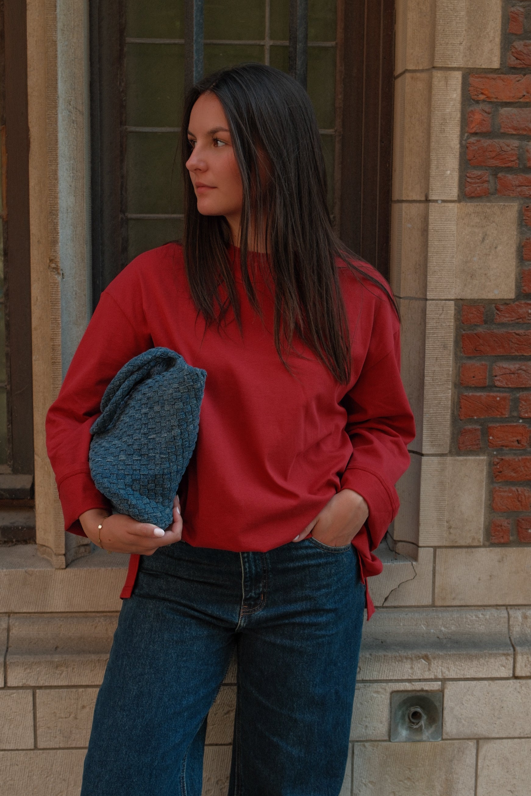 ESSENTIAL LONGSLEEVE RED