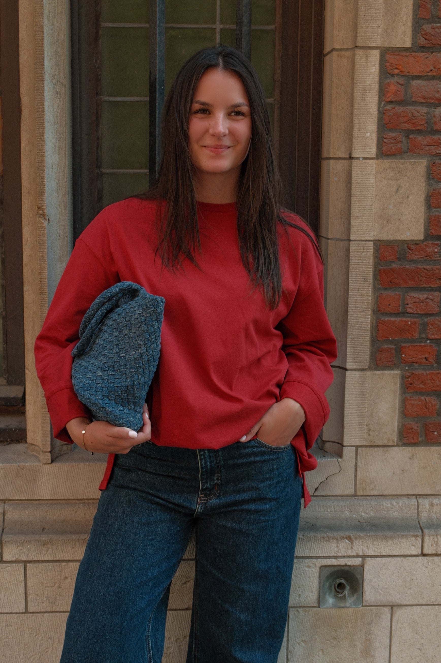 ESSENTIAL LONGSLEEVE RED