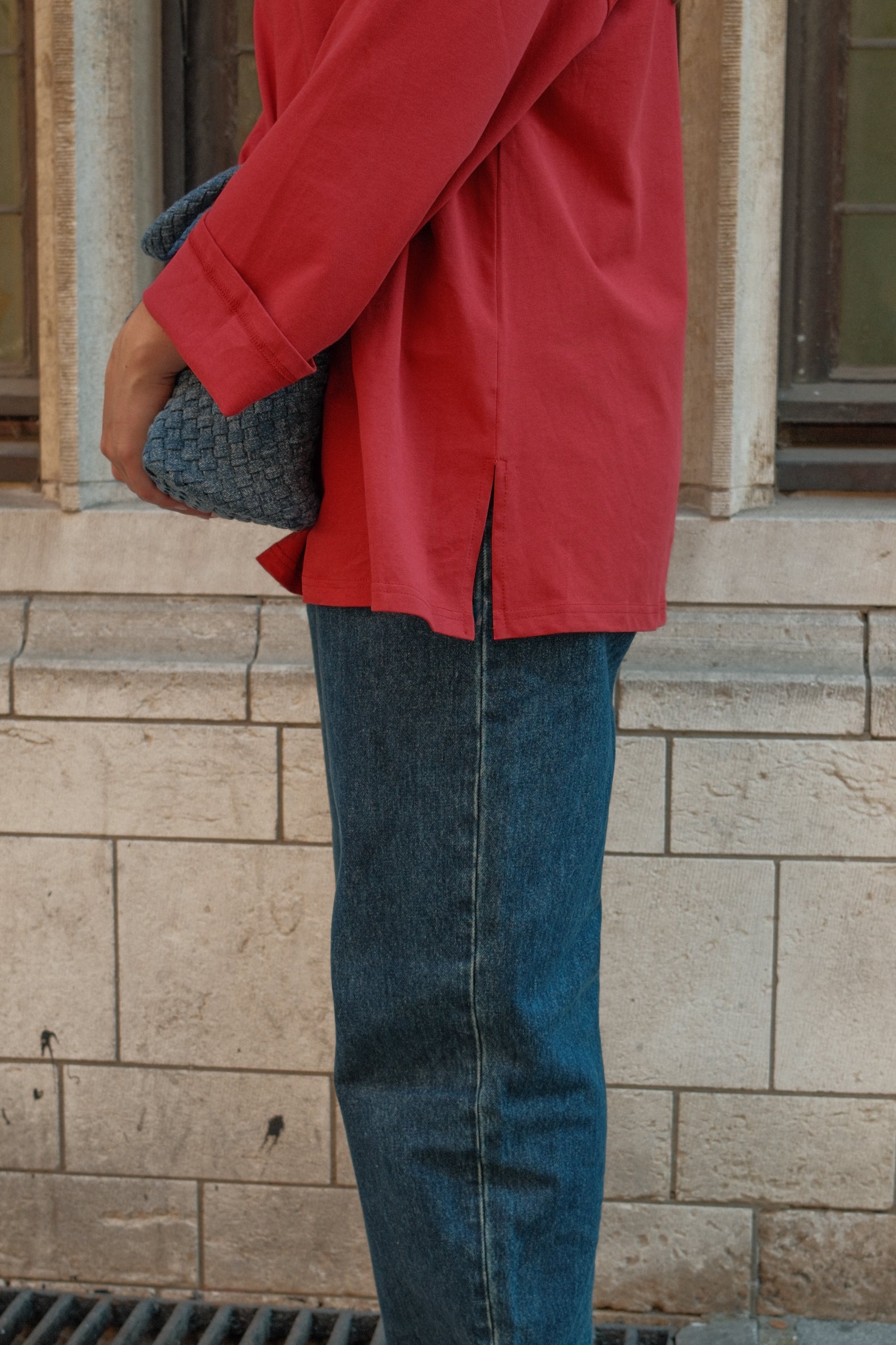 ESSENTIAL LONGSLEEVE RED