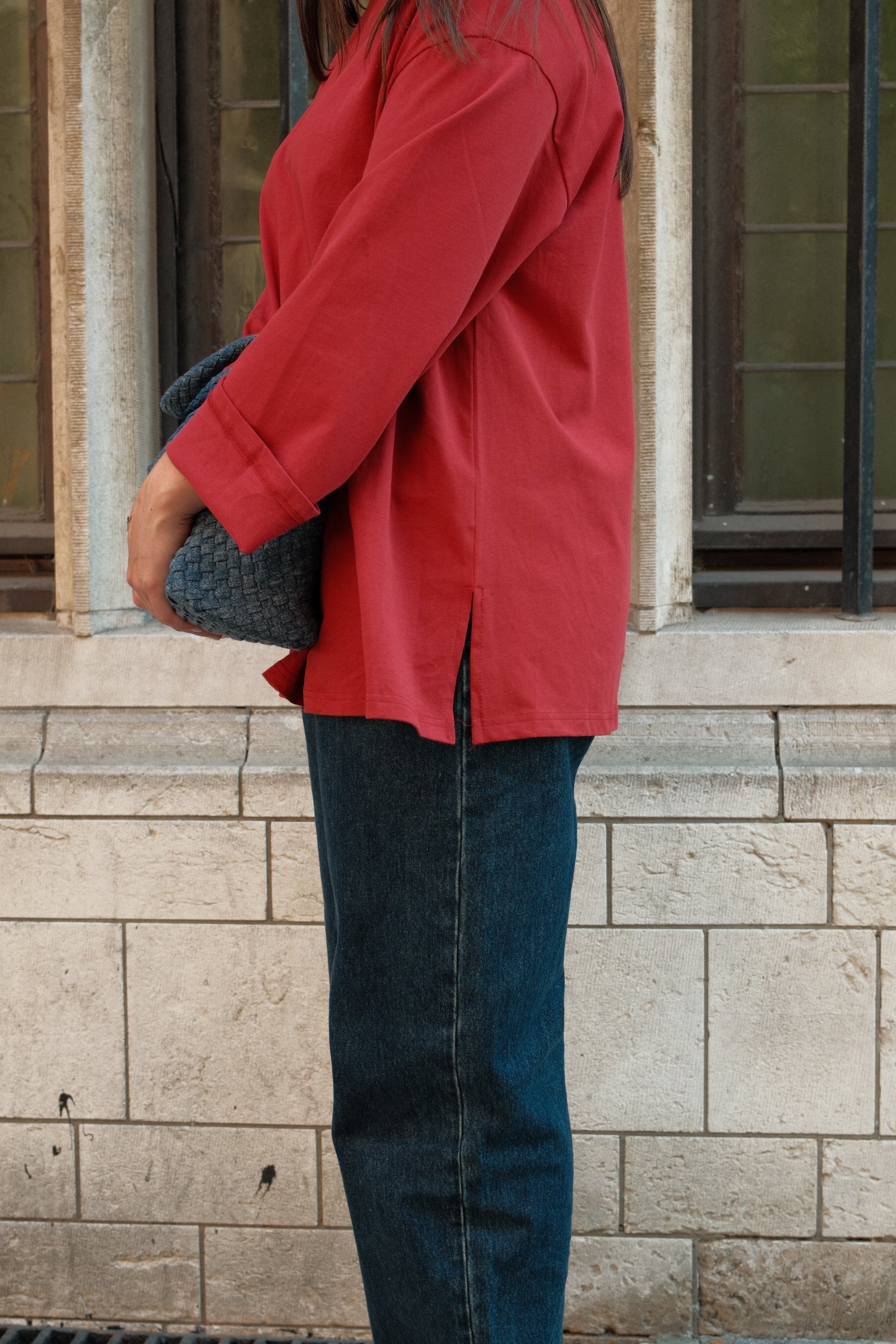 ESSENTIAL LONGSLEEVE RED