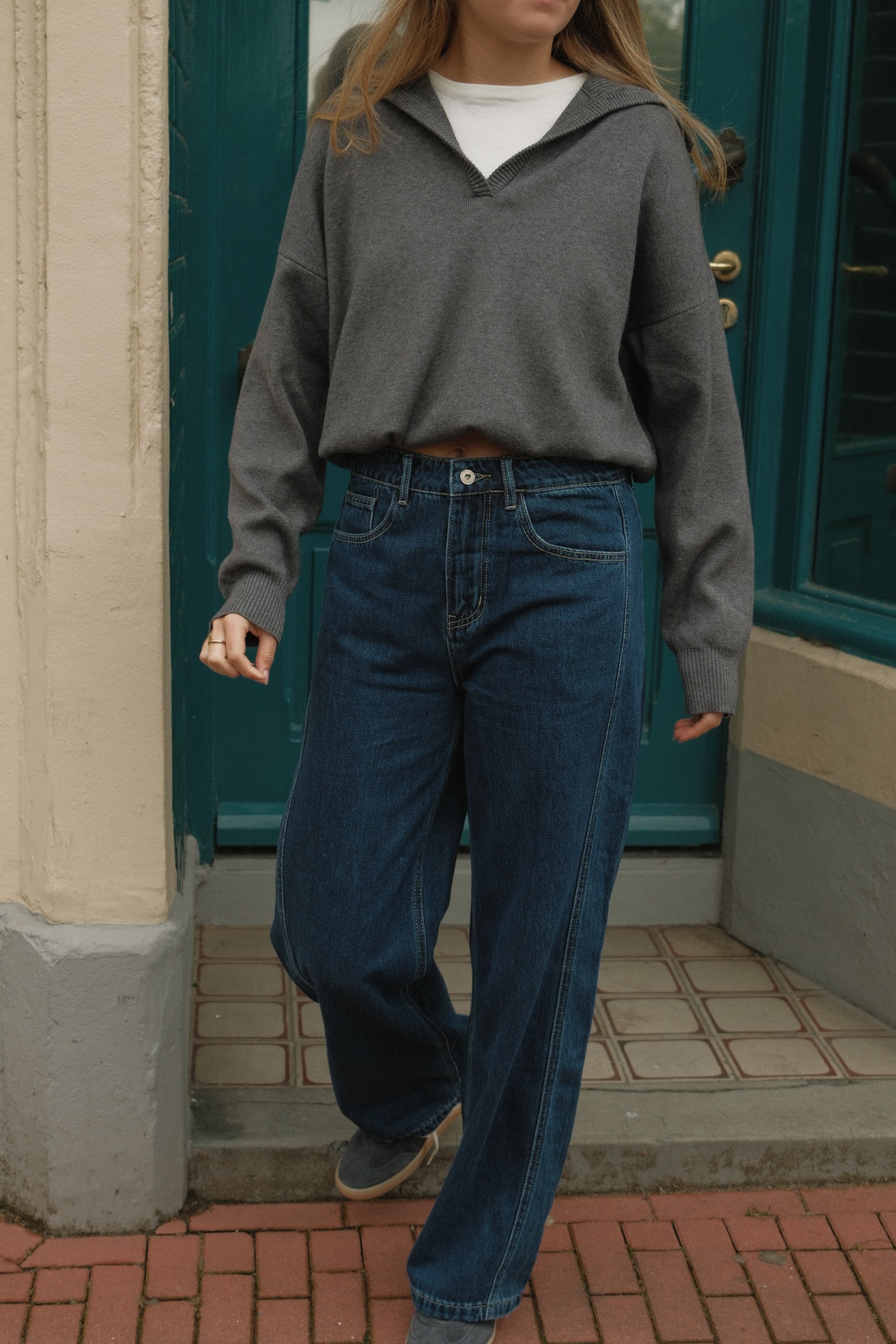 DENIM SAM STRAIGHT/WIDE LEG JEANS
