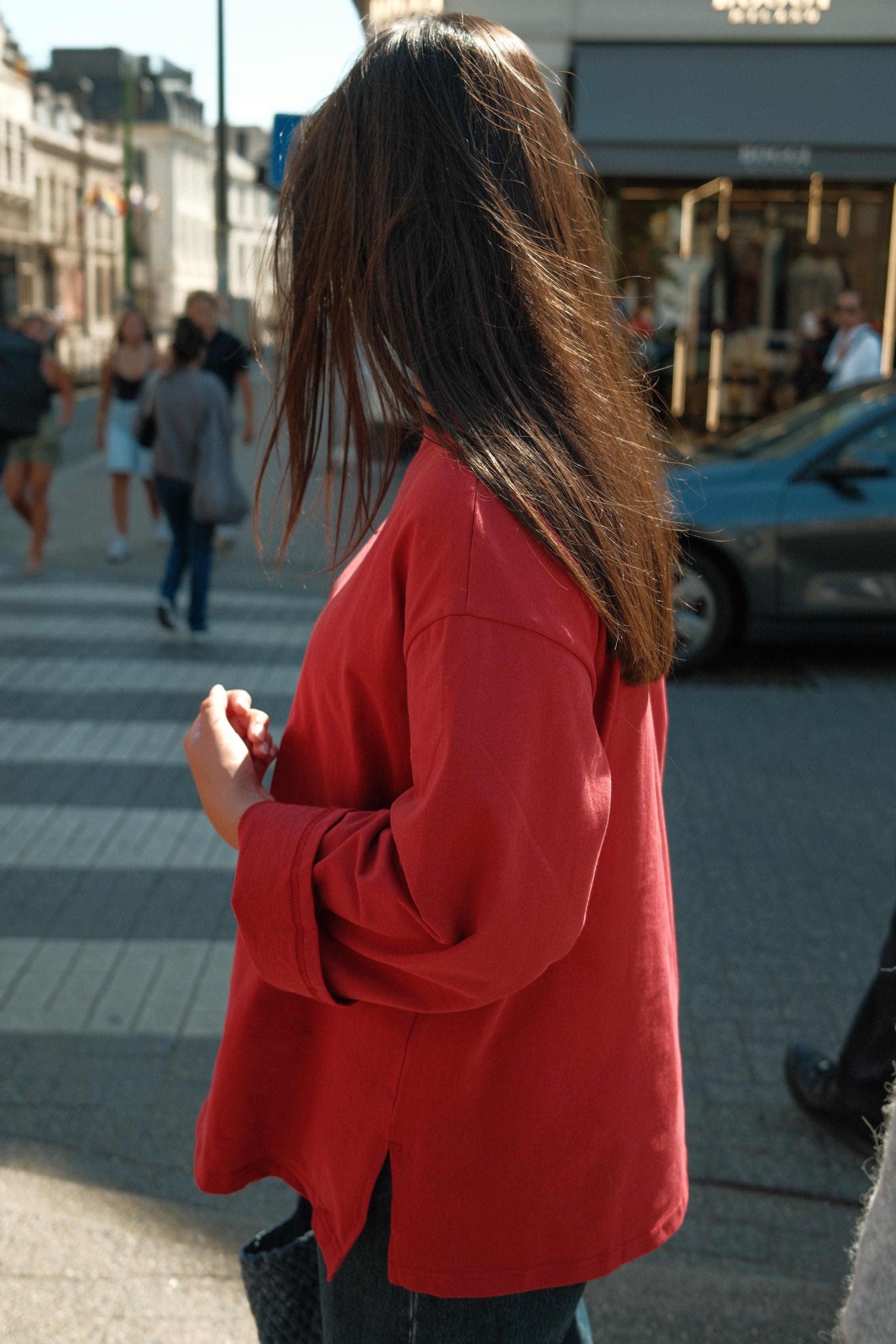 ESSENTIAL LONGSLEEVE RED