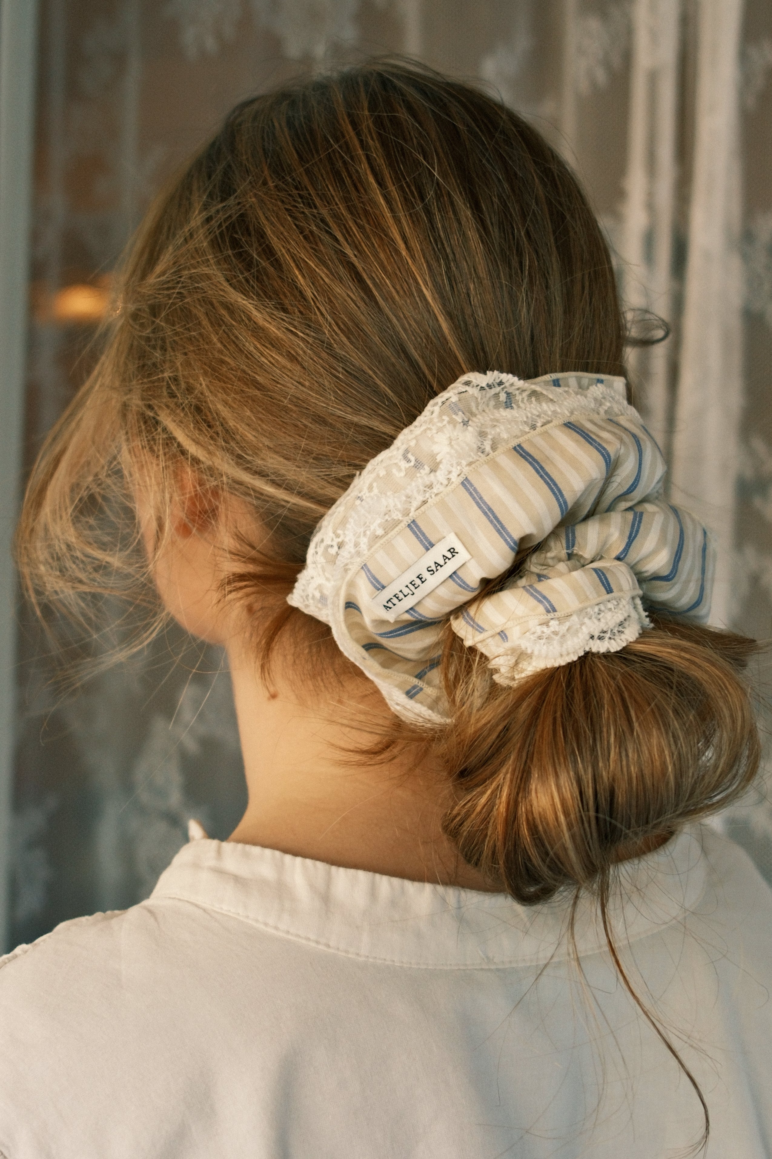 THE LUCY STRIPE SCRUNCHIE