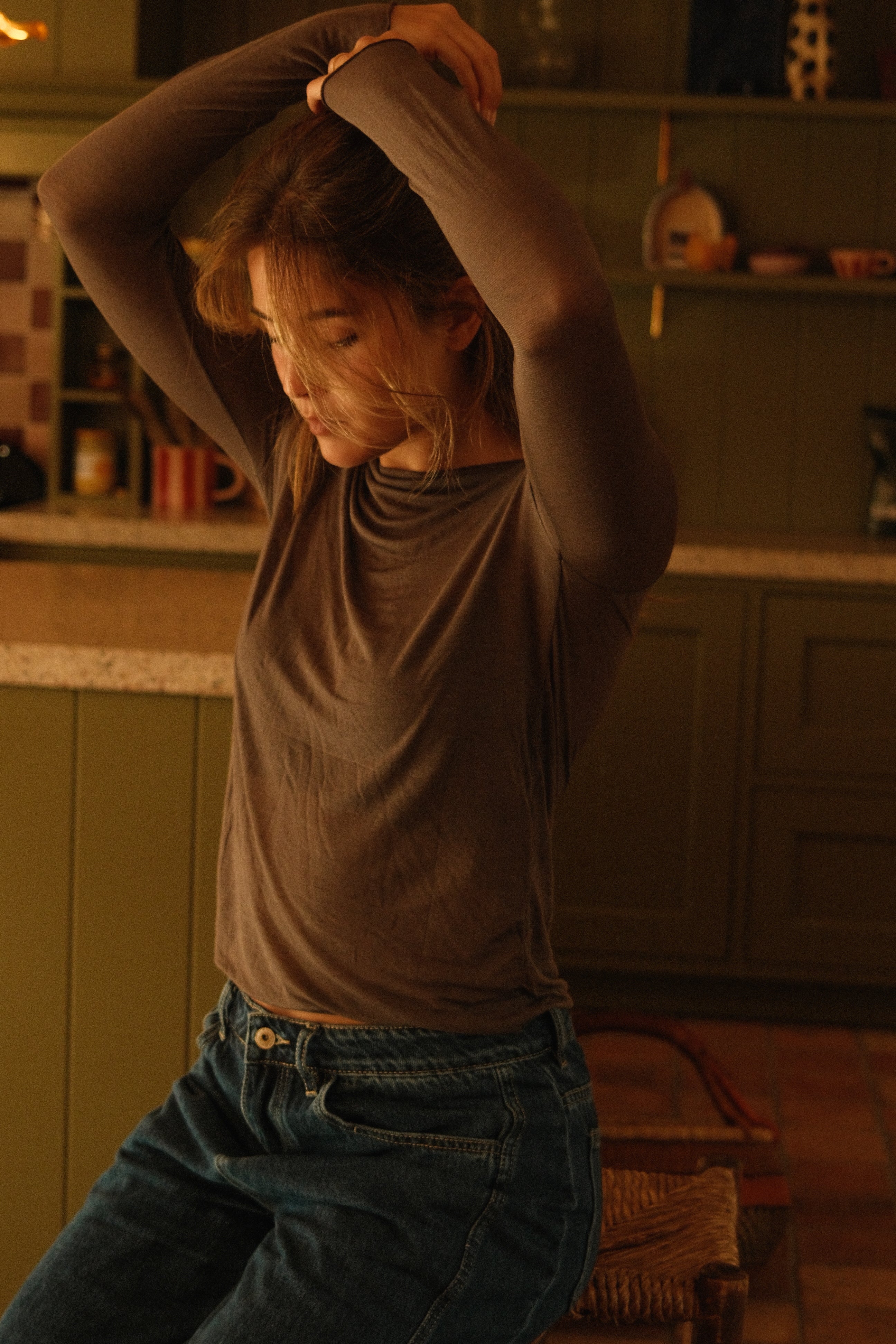 THE CASSIE TOP TAUPE