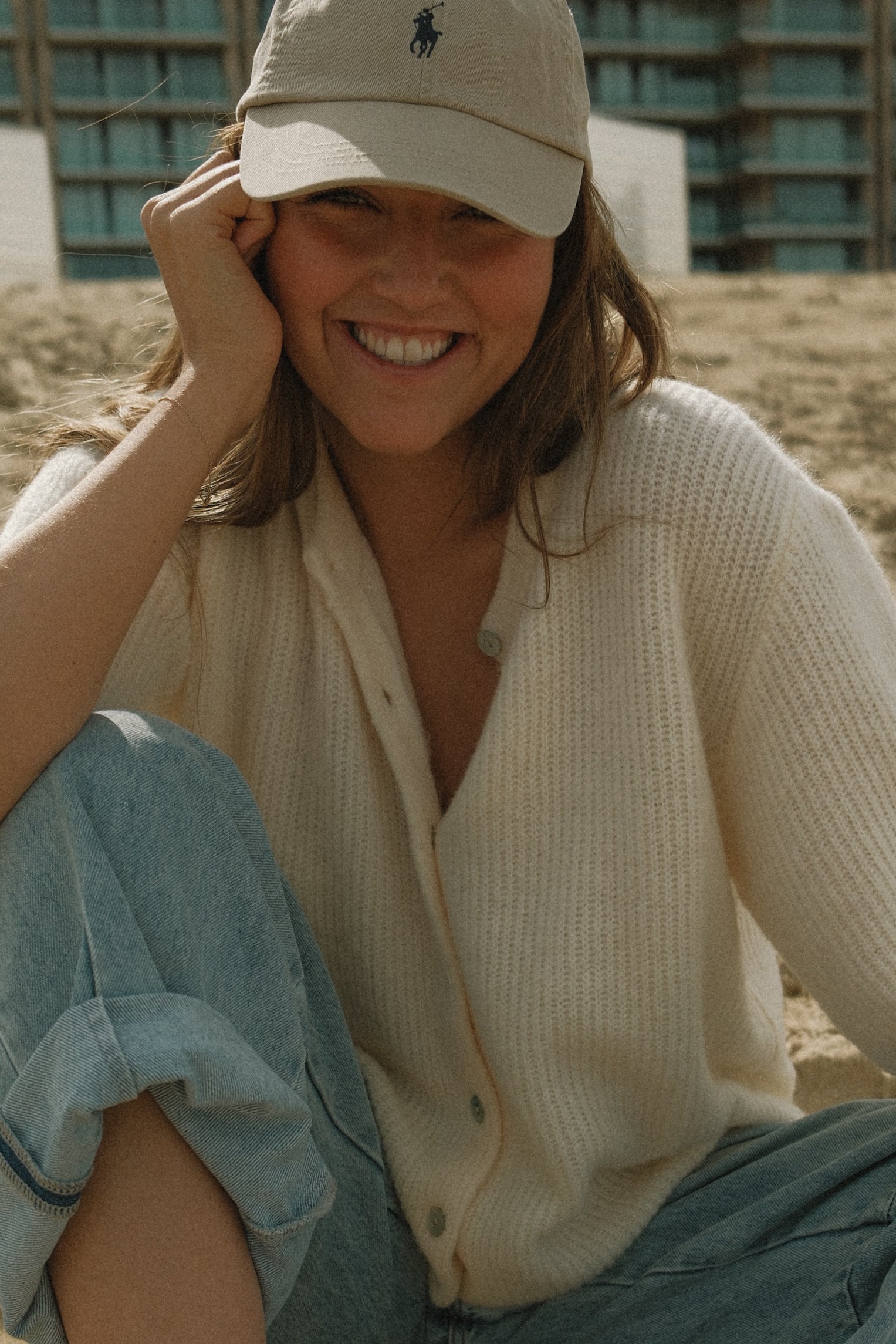THE AMARA CARDIGAN OFF-WHITE