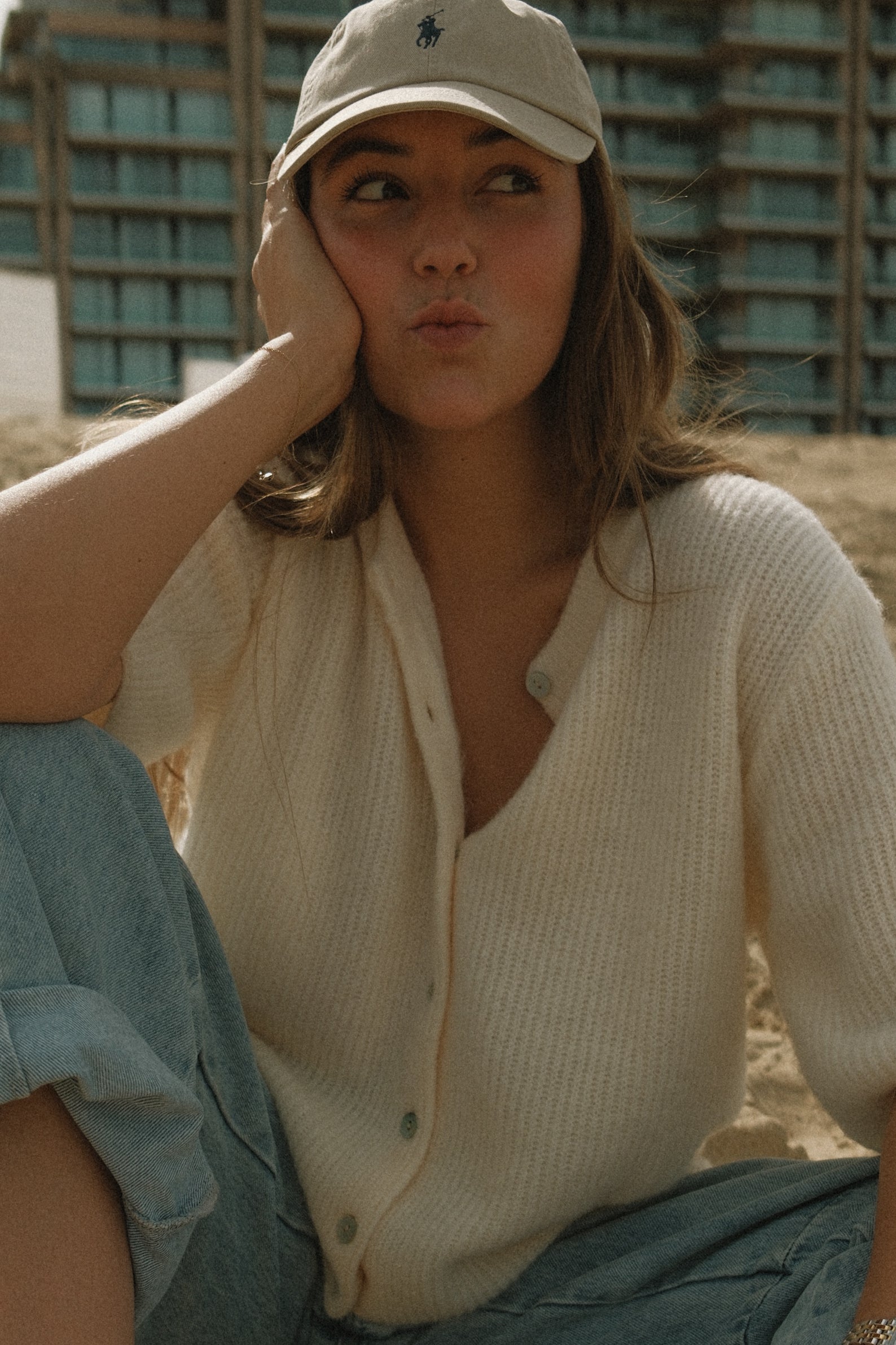 THE AMARA CARDIGAN OFF-WHITE