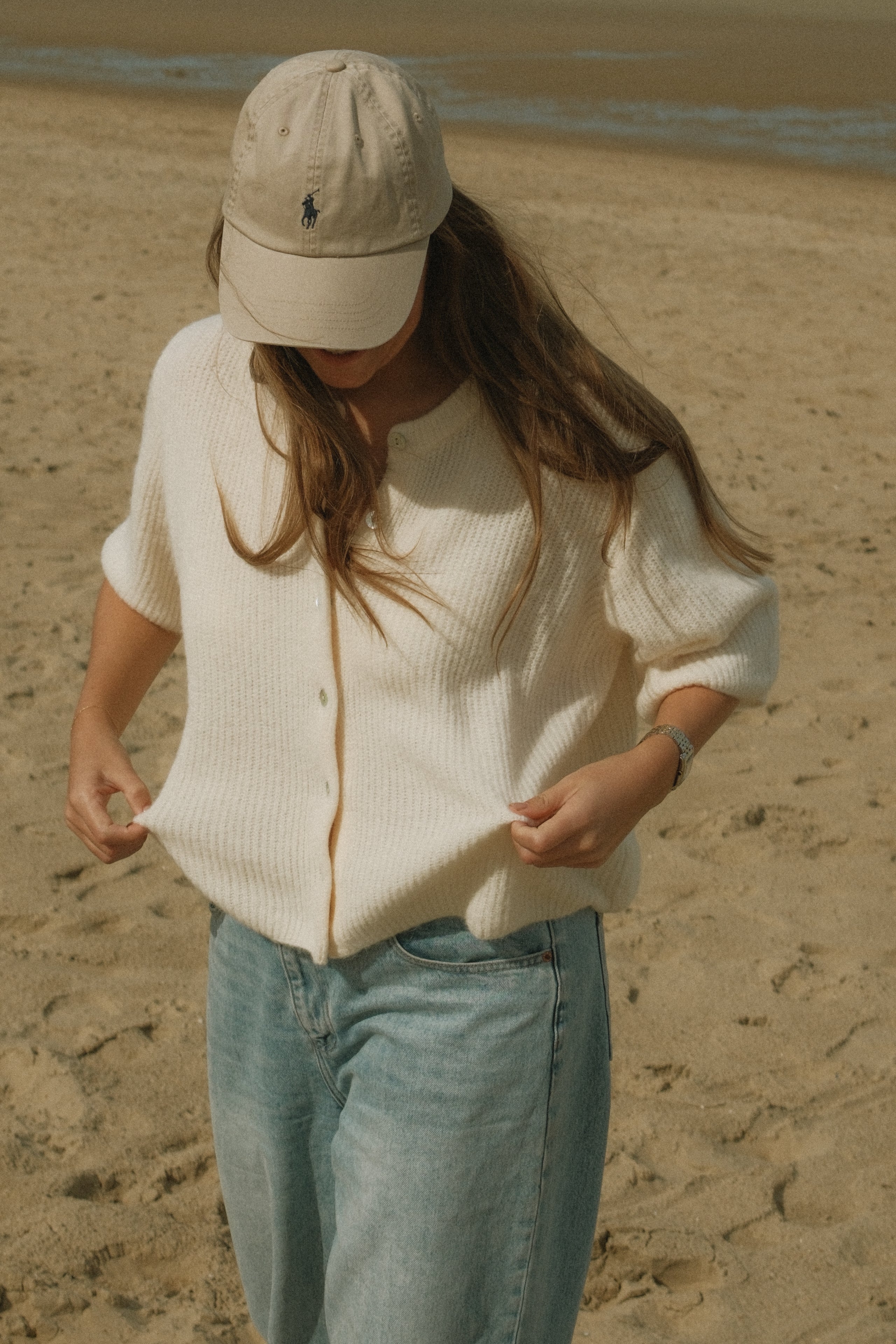 THE AMARA CARDIGAN OFF-WHITE