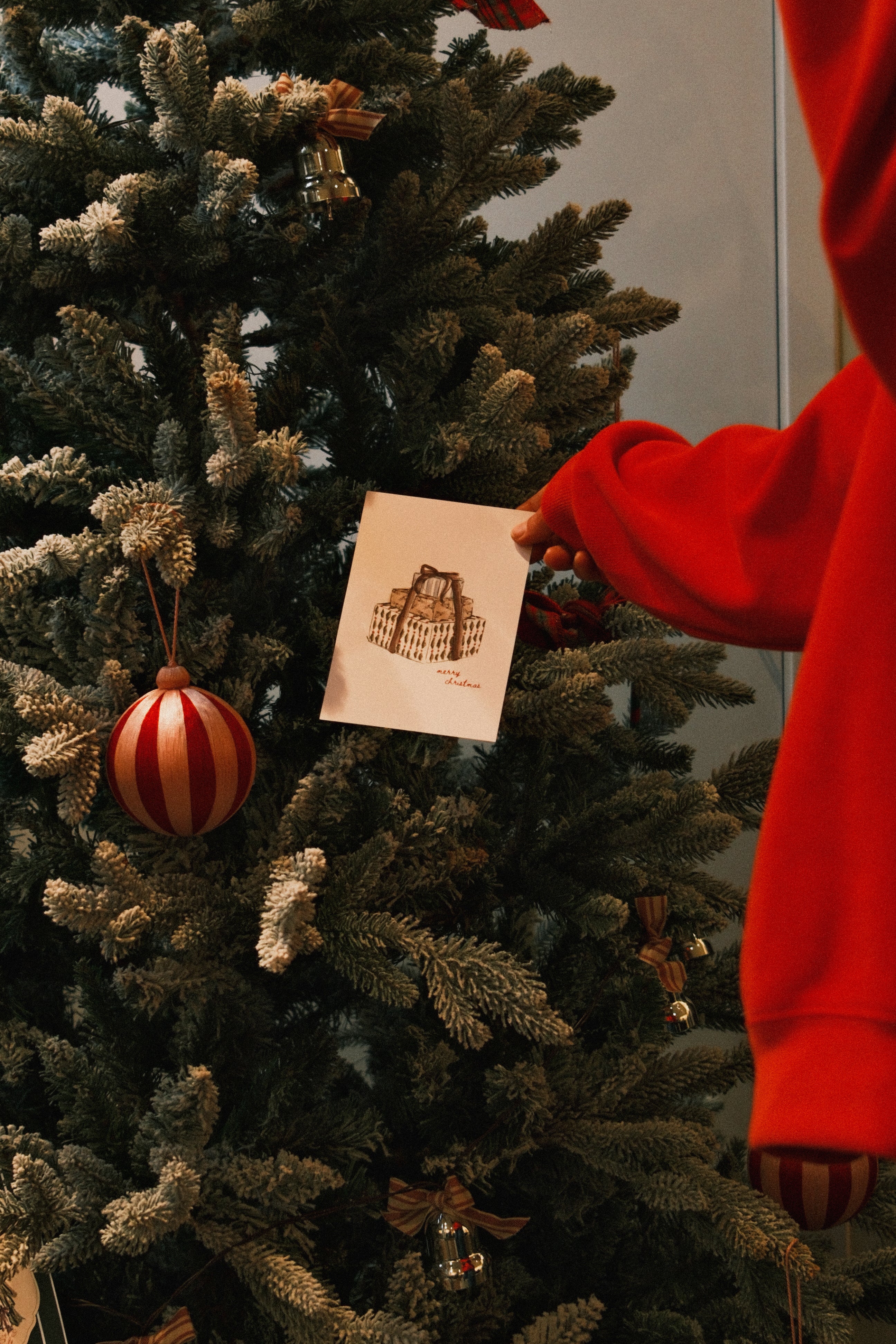 OVERSIZED WINTER SWEATER RED
