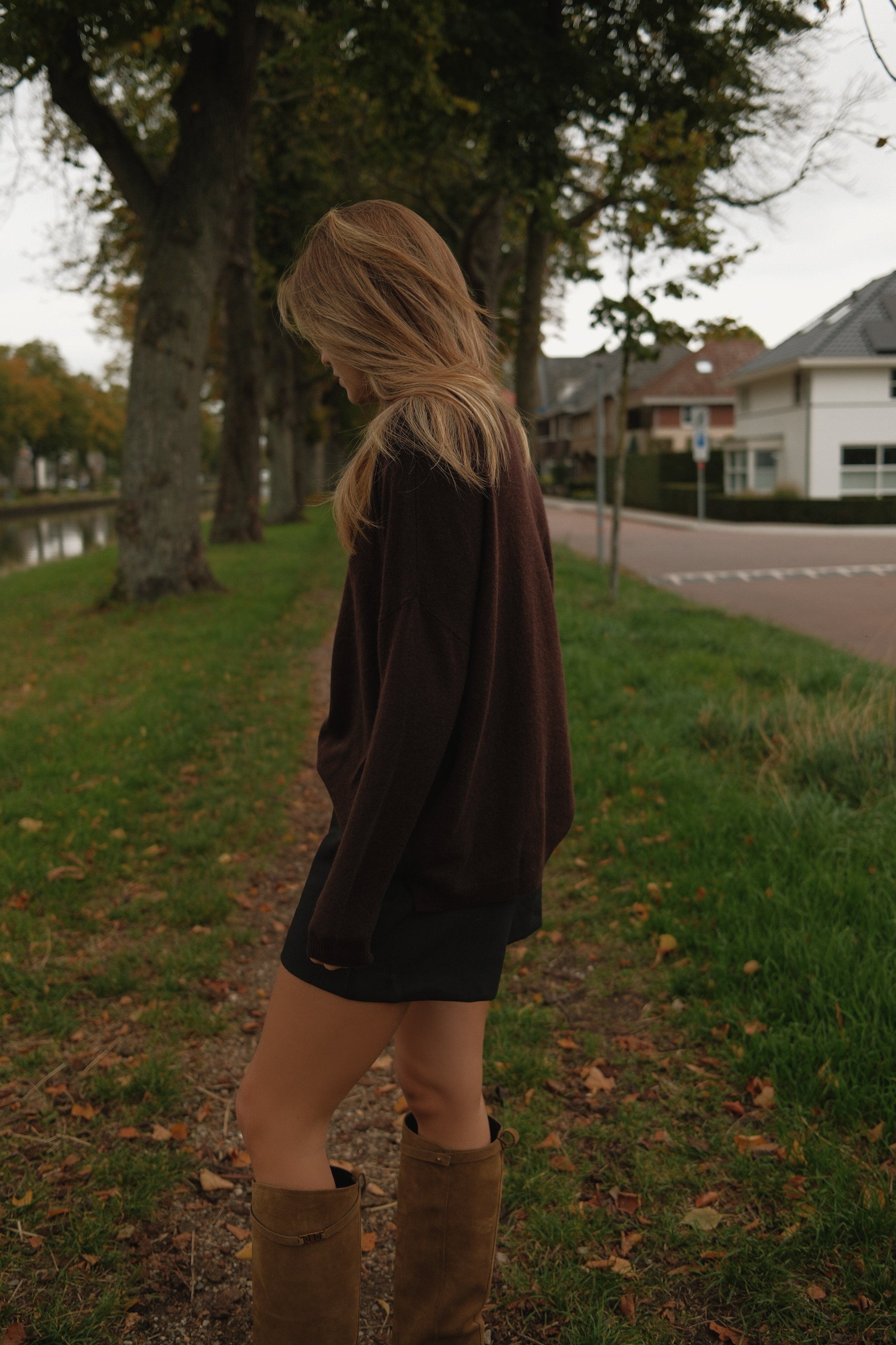 CASHMERE U.E.S. KNIT CHOCO
