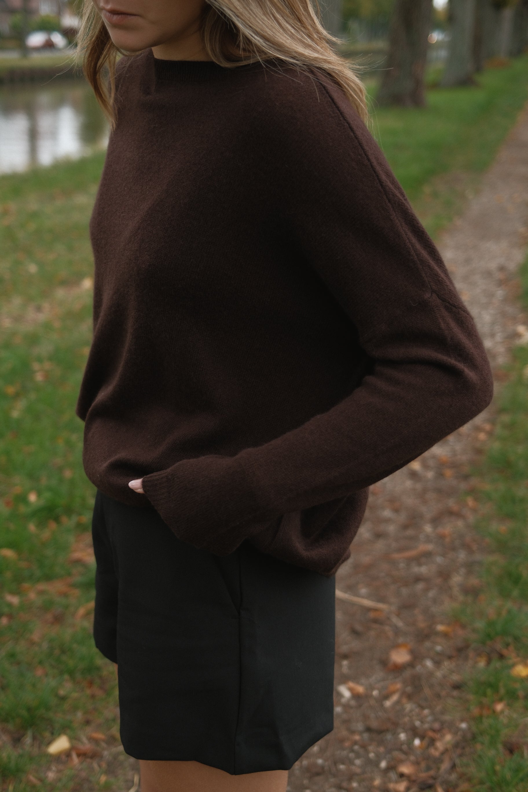 CASHMERE U.E.S. KNIT CHOCO