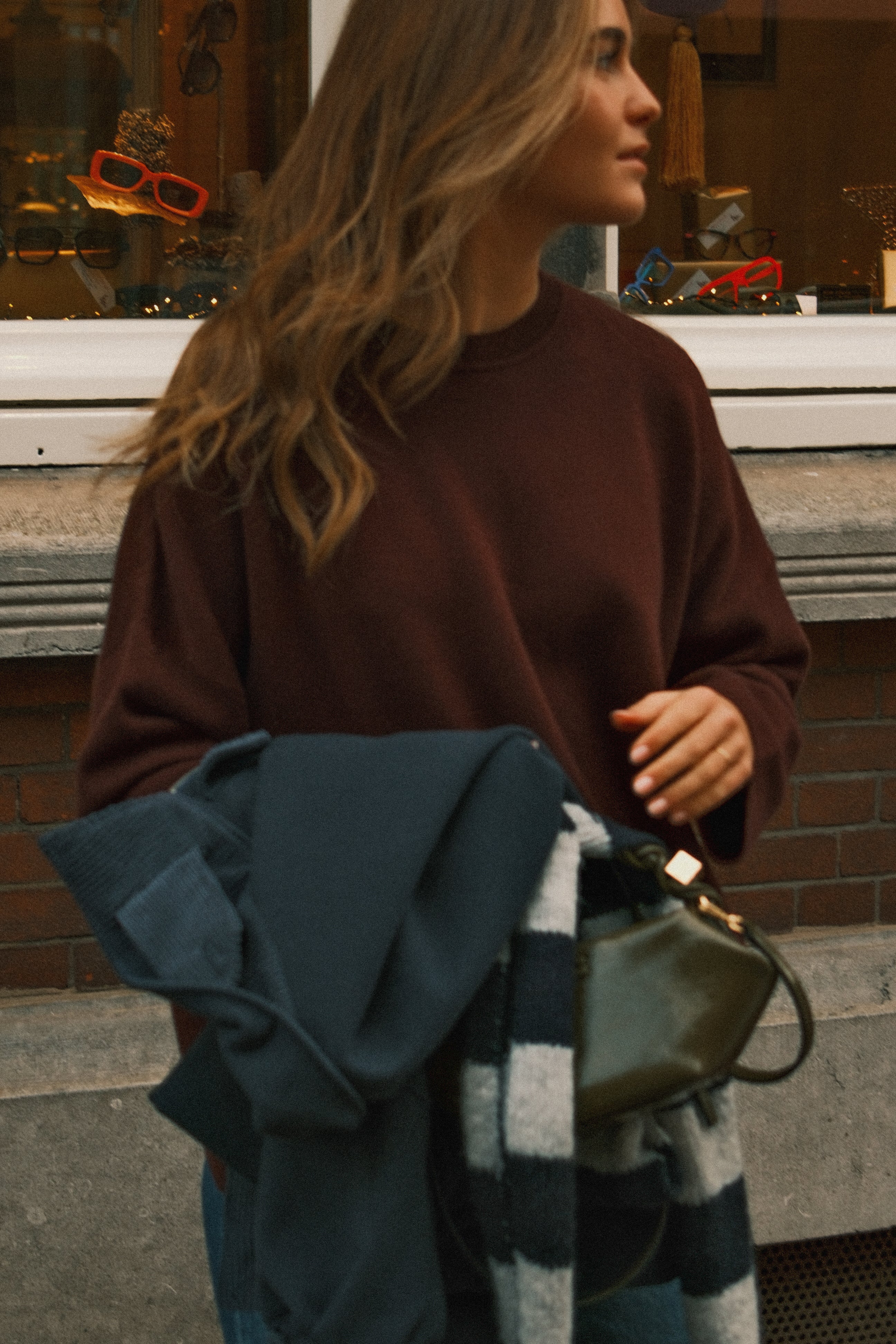 OVERSIZED ELLE SWEATER BORDEAUX