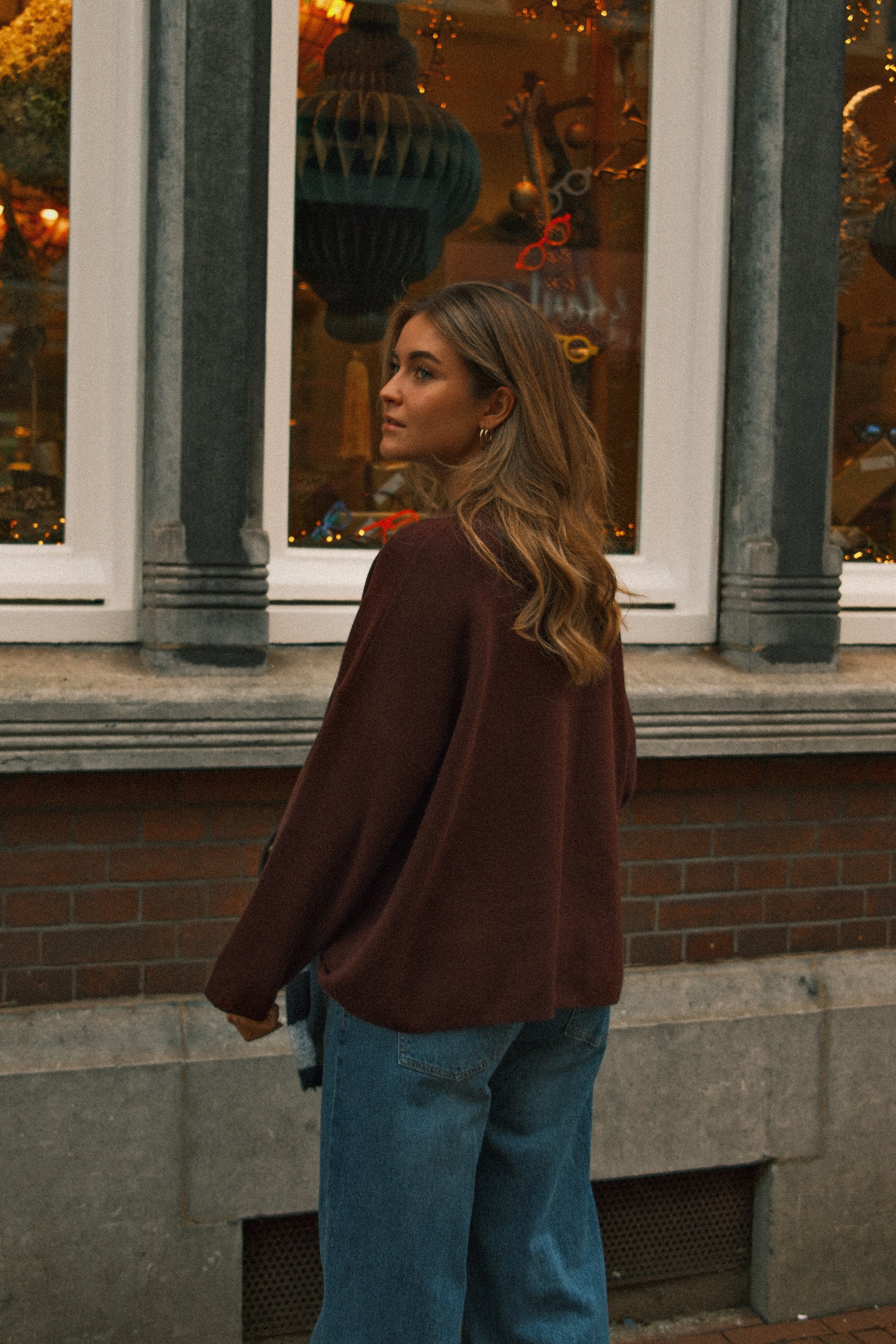 OVERSIZED ELLE SWEATER BORDEAUX
