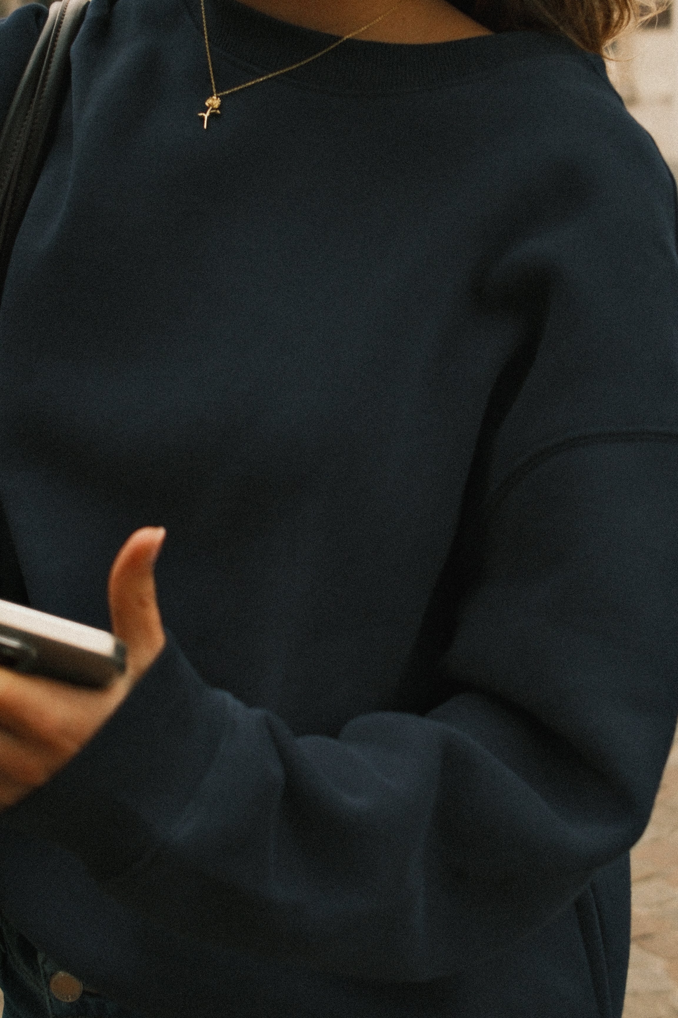 OVERSIZED MAE SWEATER NAVY