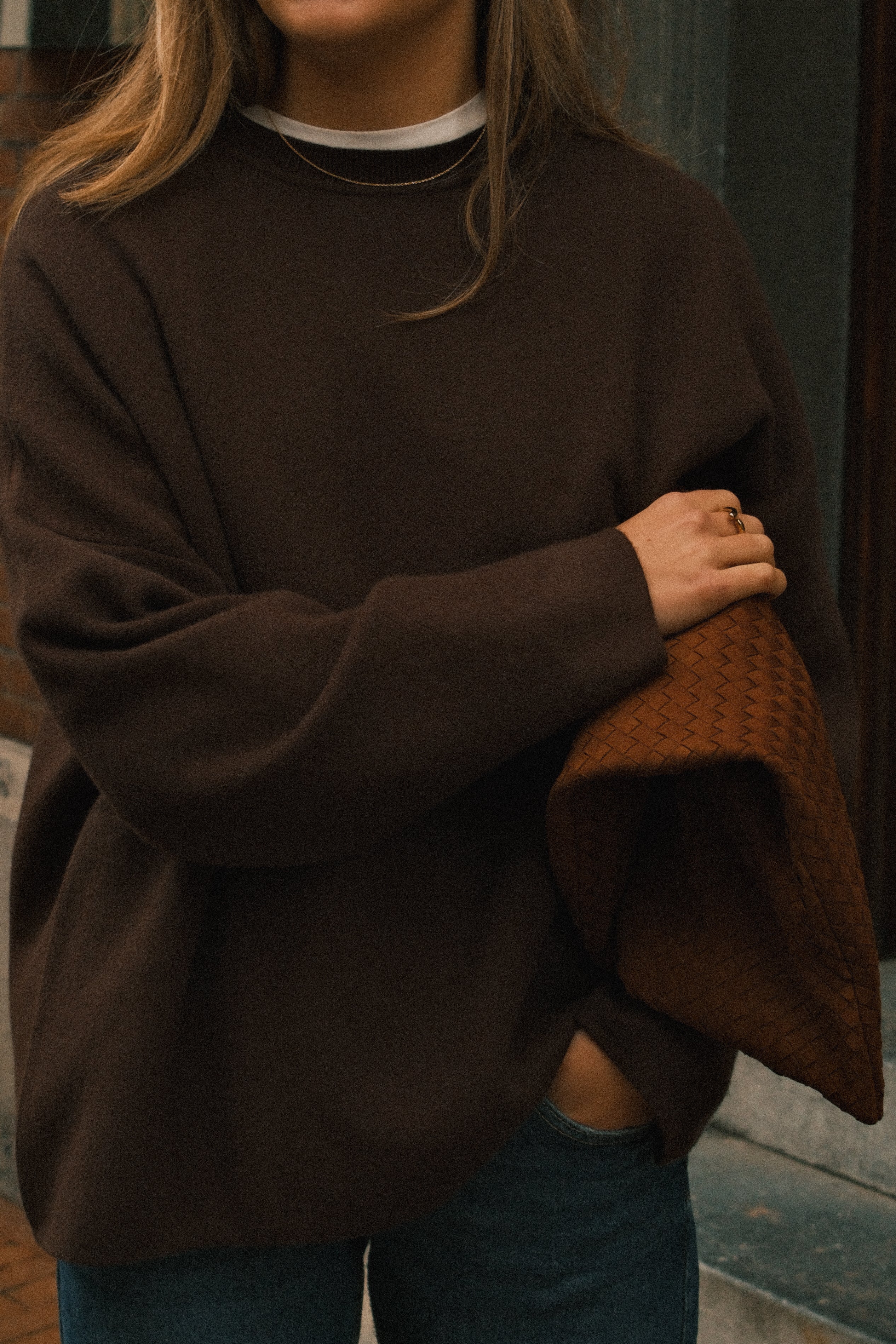 OVERSIZED ELLE SWEATER CHOCO