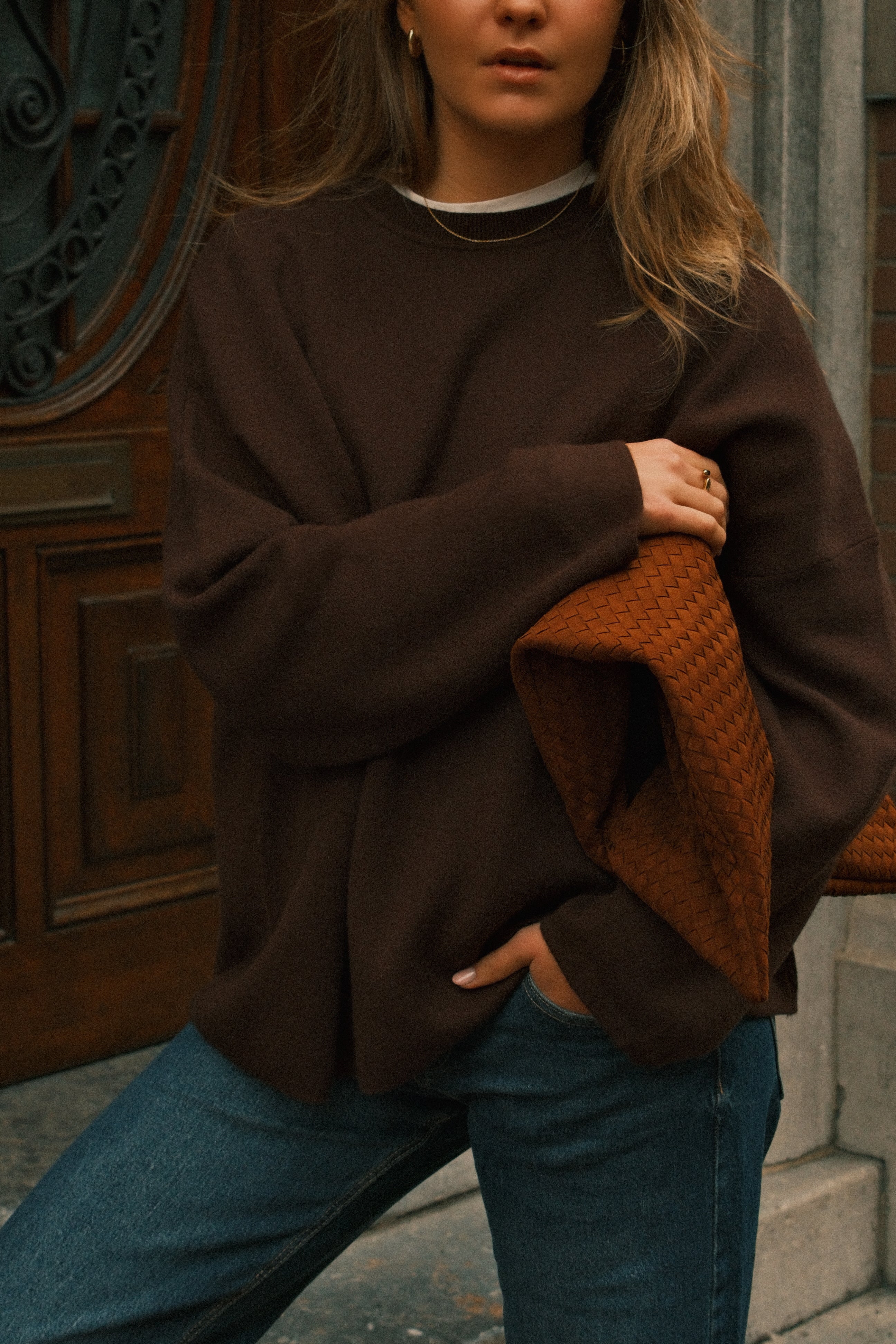 OVERSIZED ELLE SWEATER CHOCO