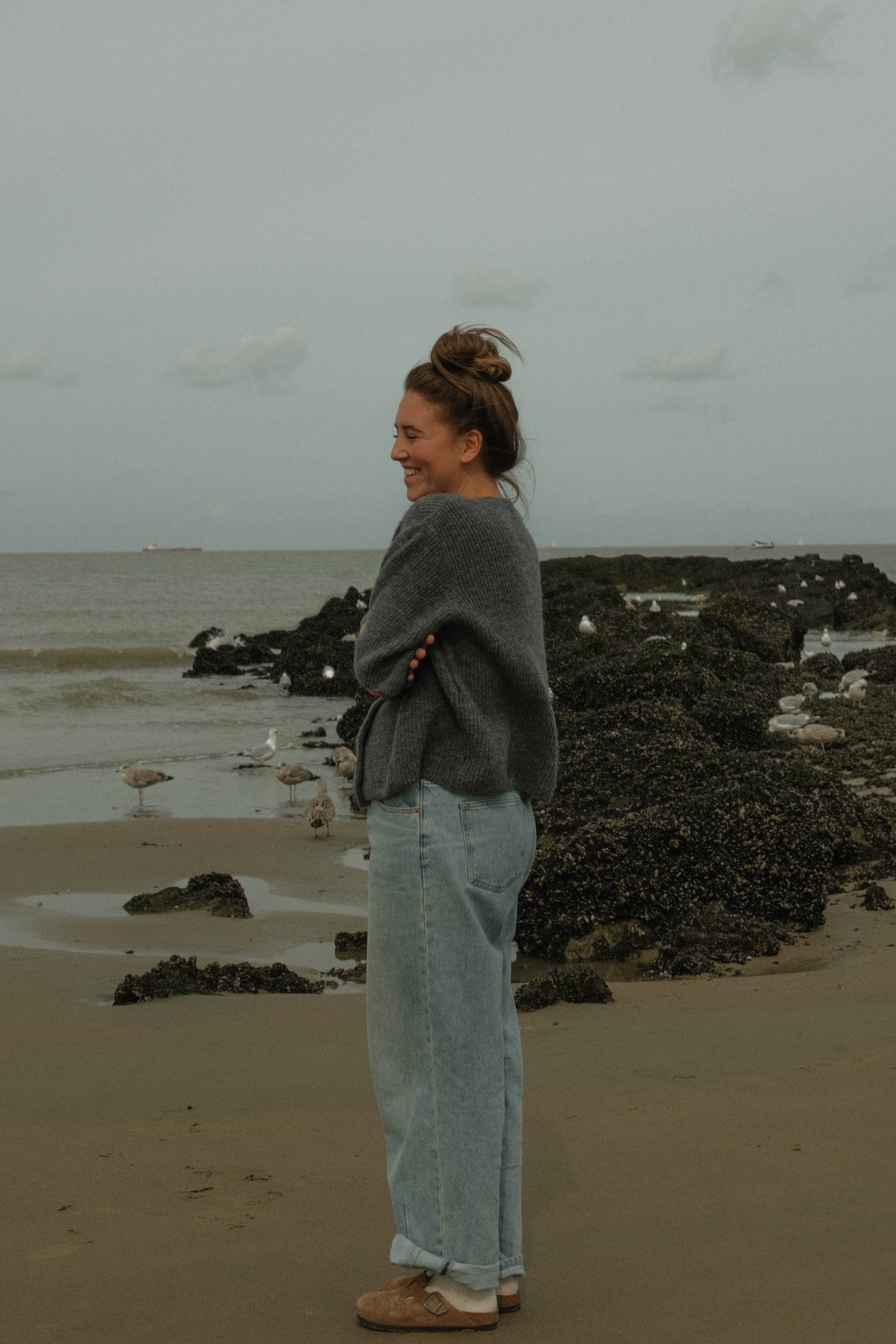 THE AMARA CARDIGAN GREY