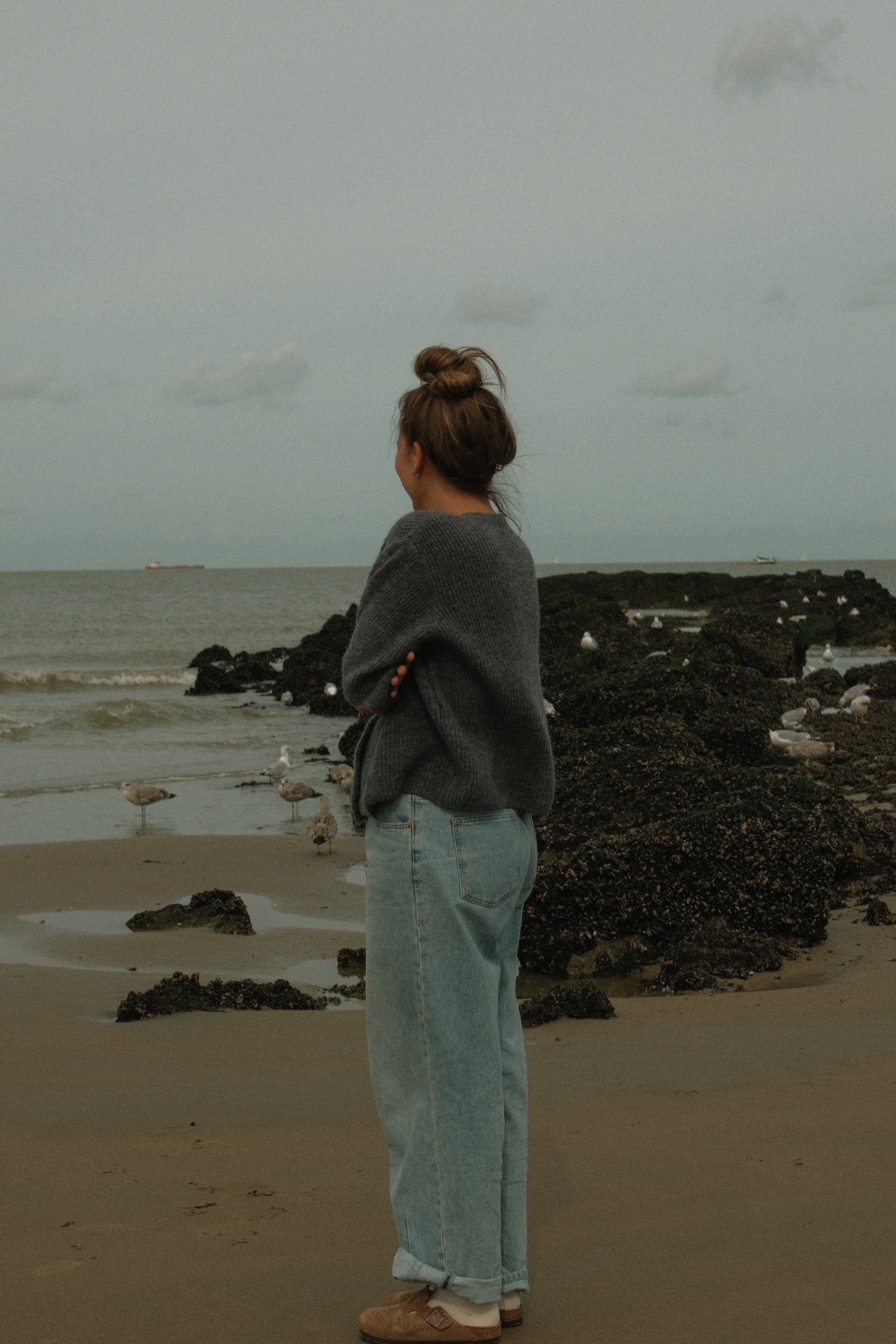 THE AMARA CARDIGAN GREY