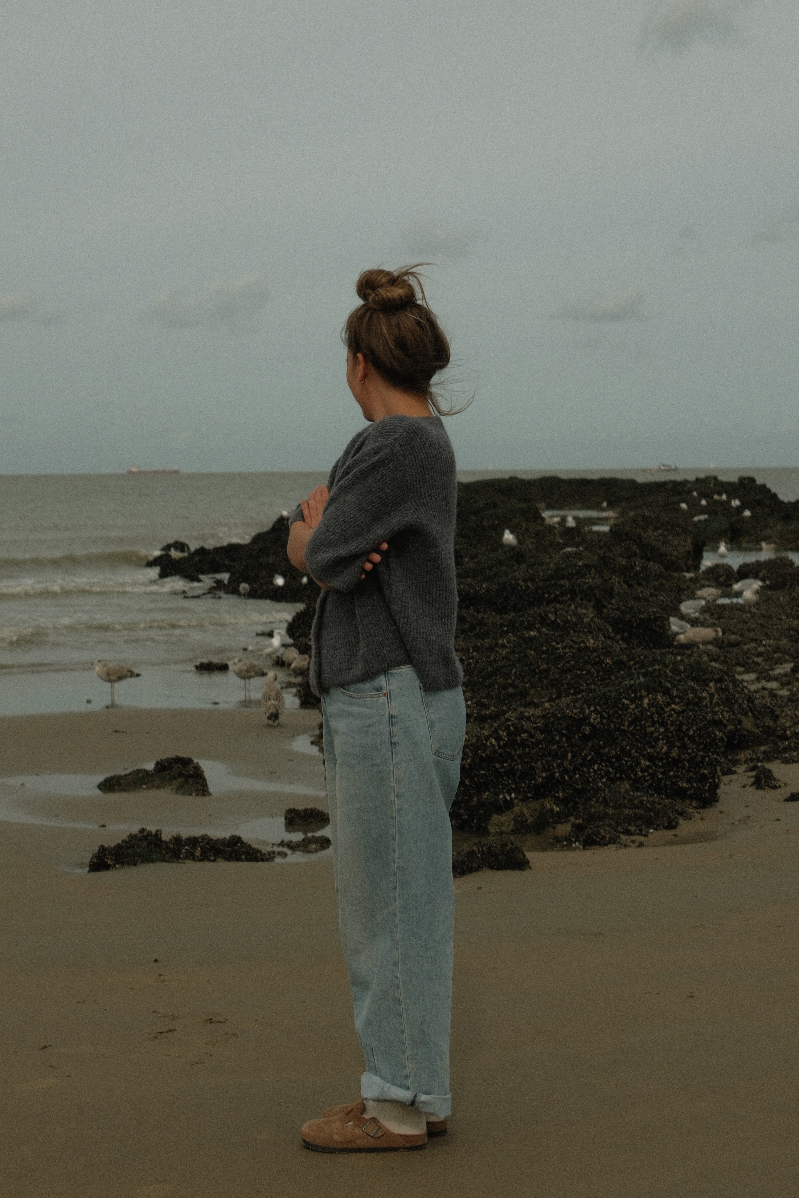 THE AMARA CARDIGAN GREY