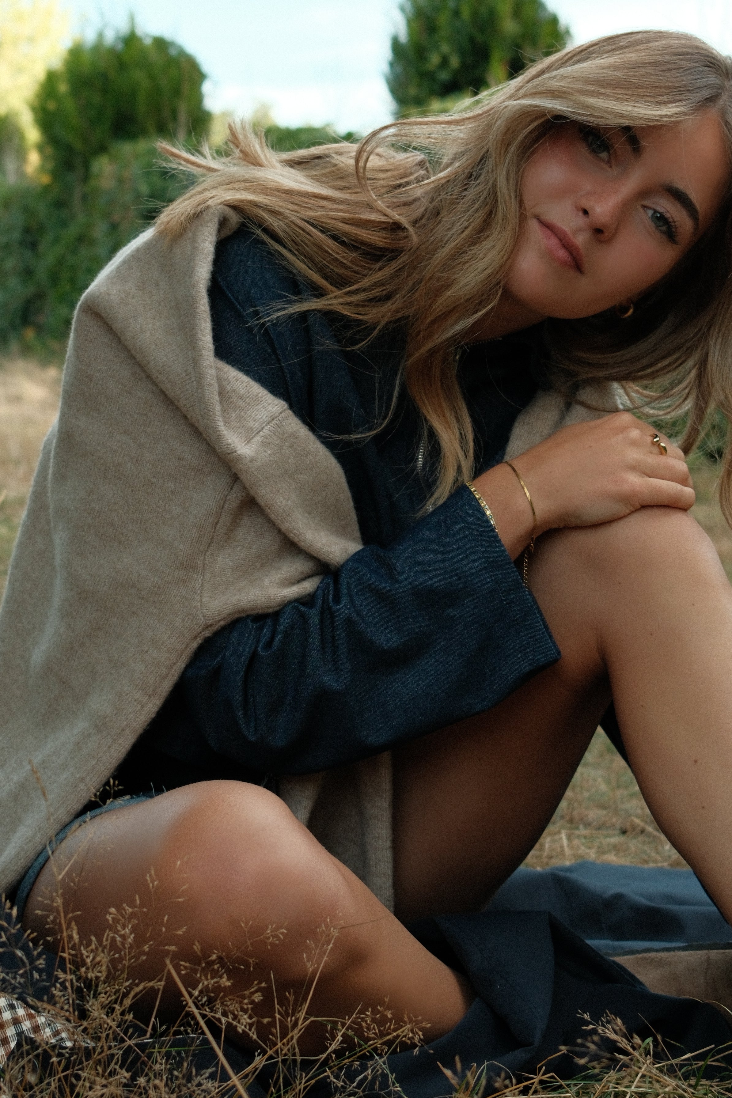 SKIRT & JACKET DENIM SET