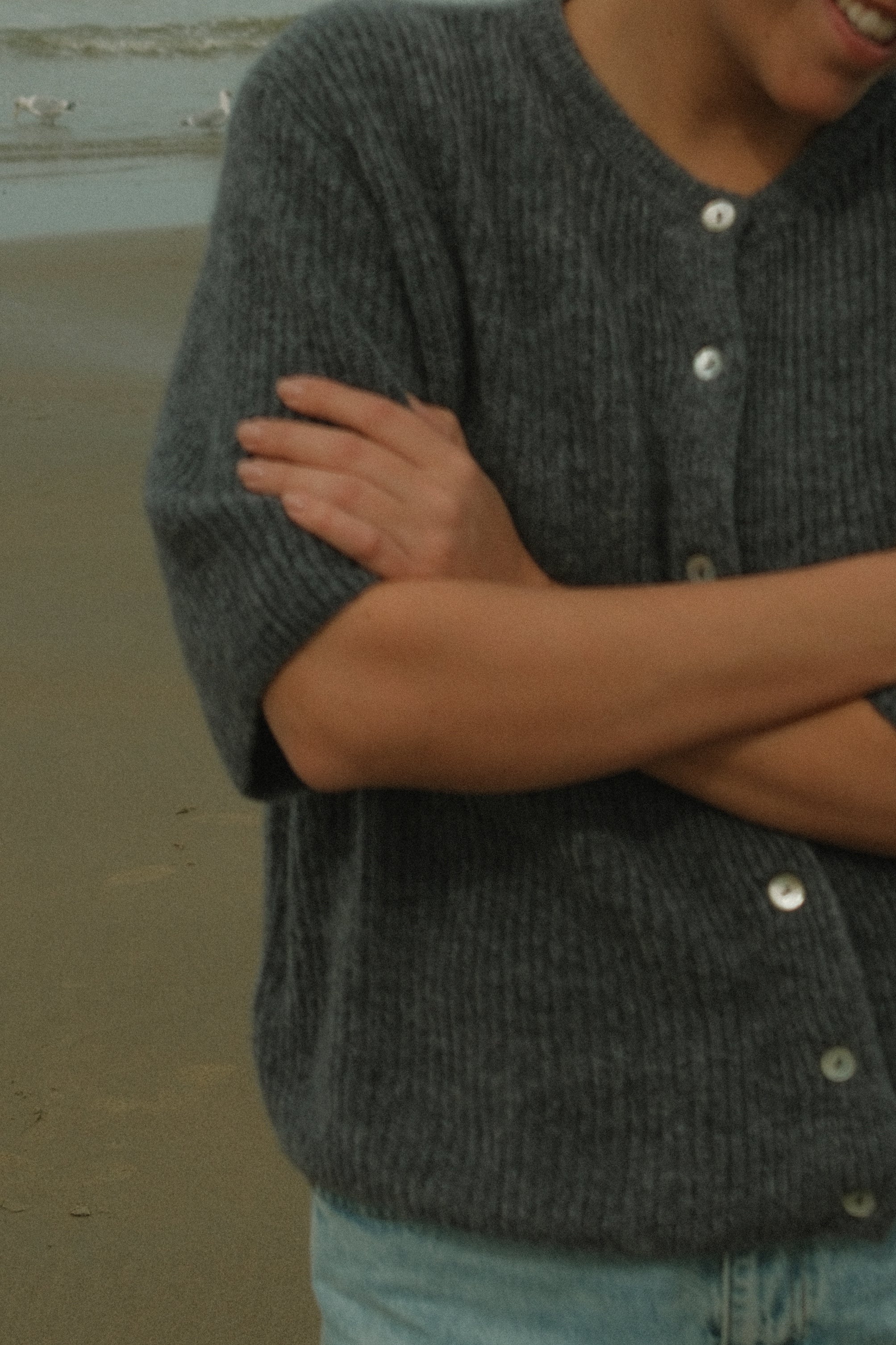 THE AMARA CARDIGAN GREY