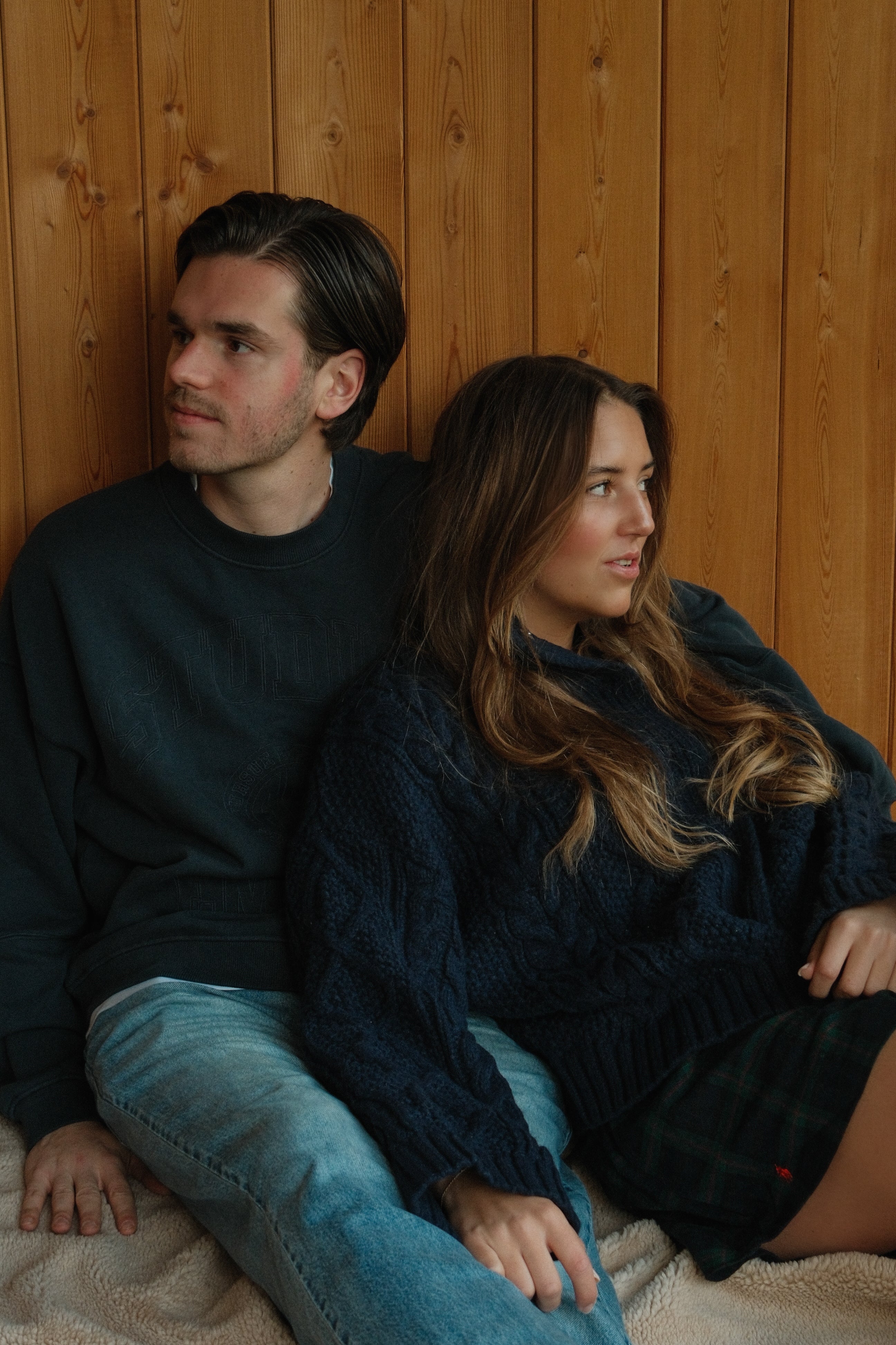 HERITAGE CABLE CARDIGAN NAVY