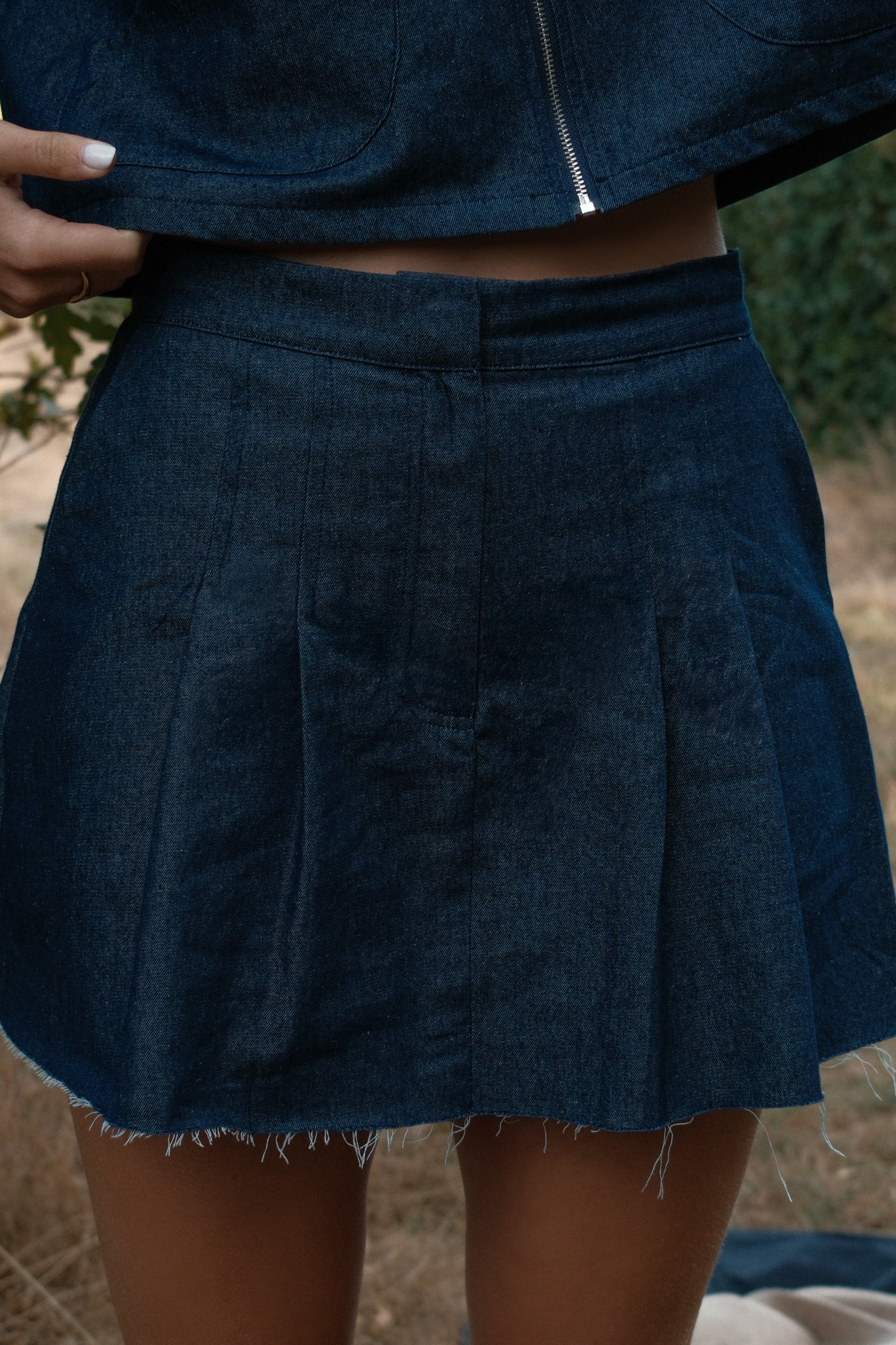 SKIRT & JACKET DENIM SET