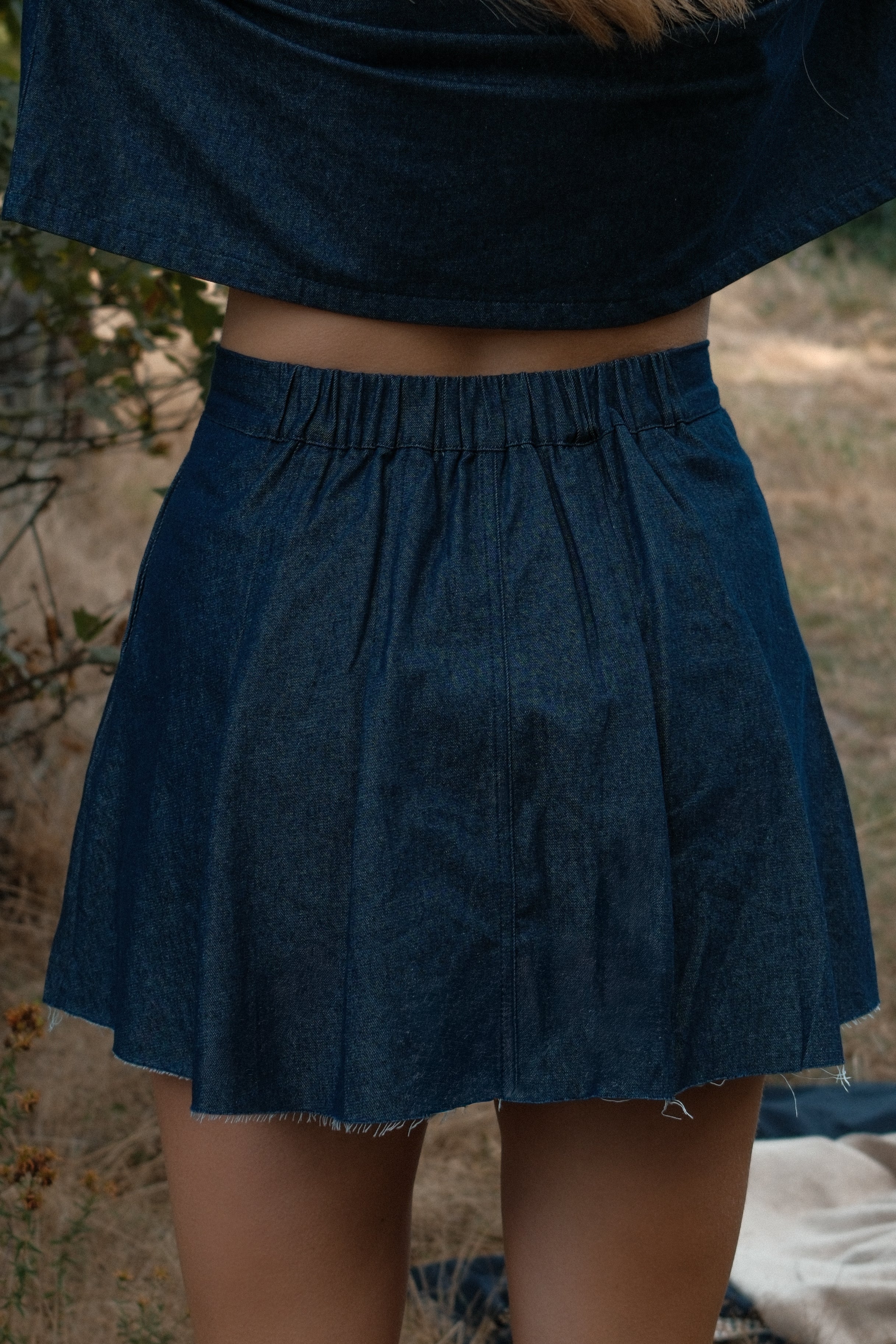 SKIRT & JACKET DENIM SET