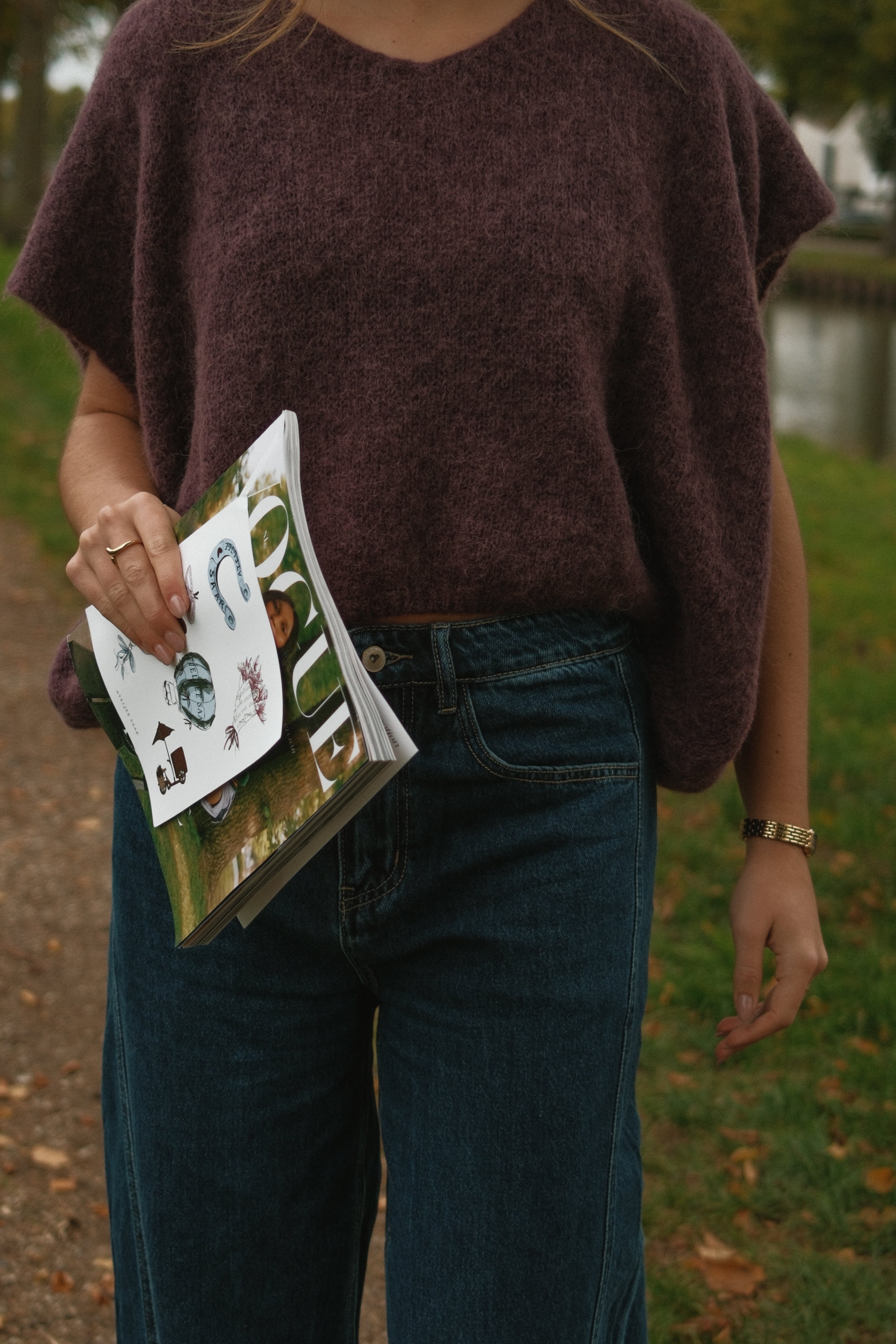 OVERSIZED ALPACA SPENCER AUBERGINE