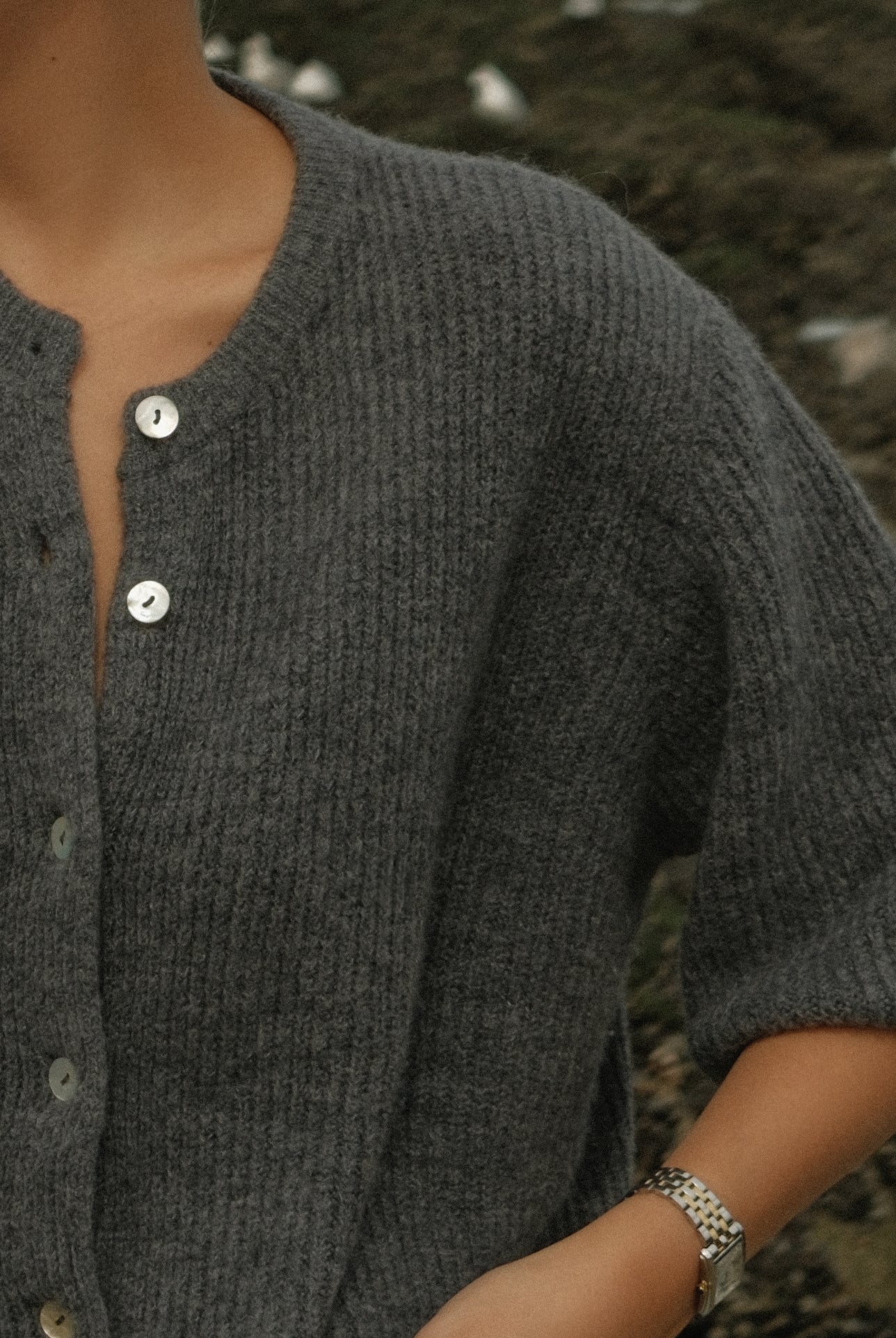 THE AMARA CARDIGAN GREY