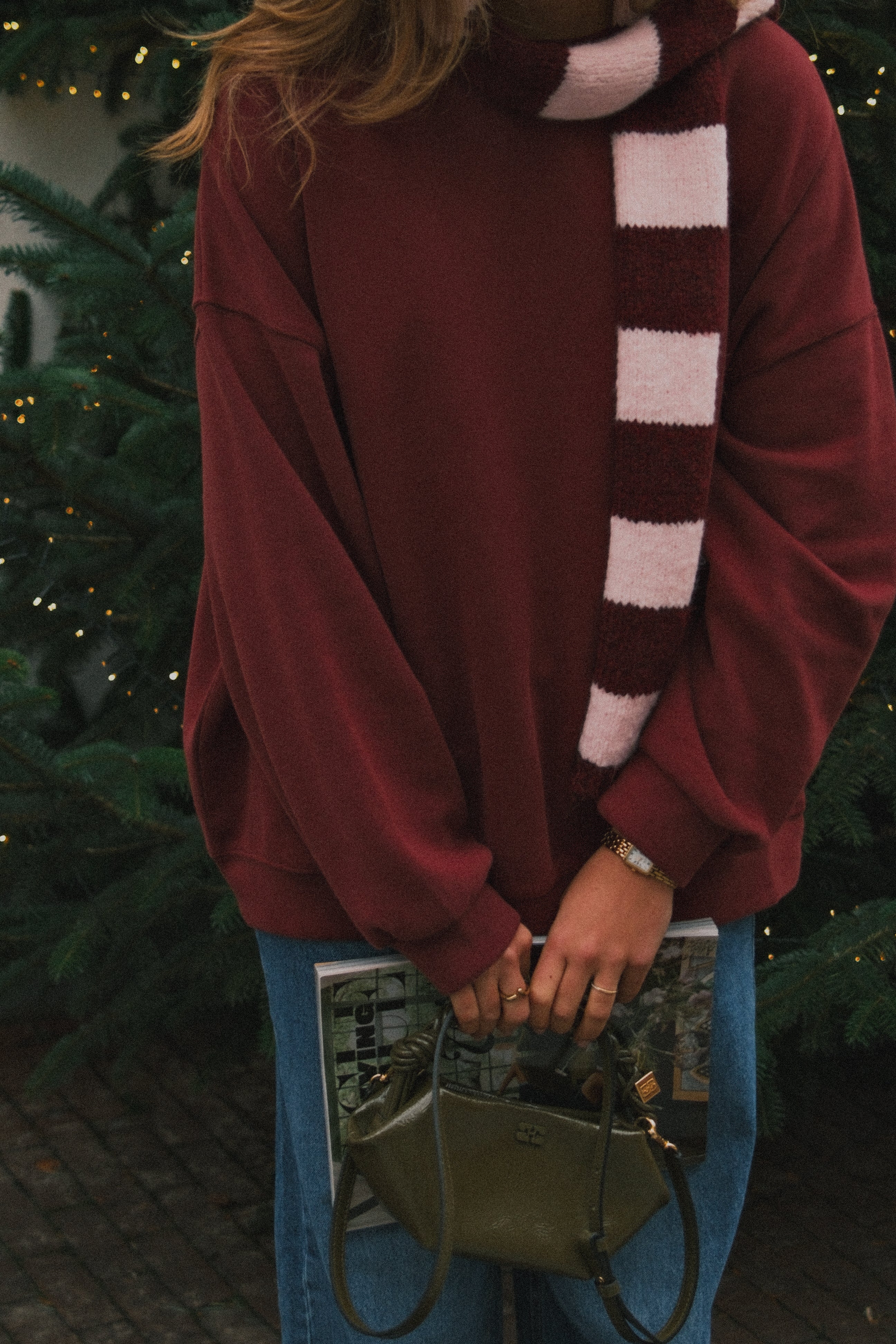 OVERSIZED WINTER SWEATER BORDEAUX
