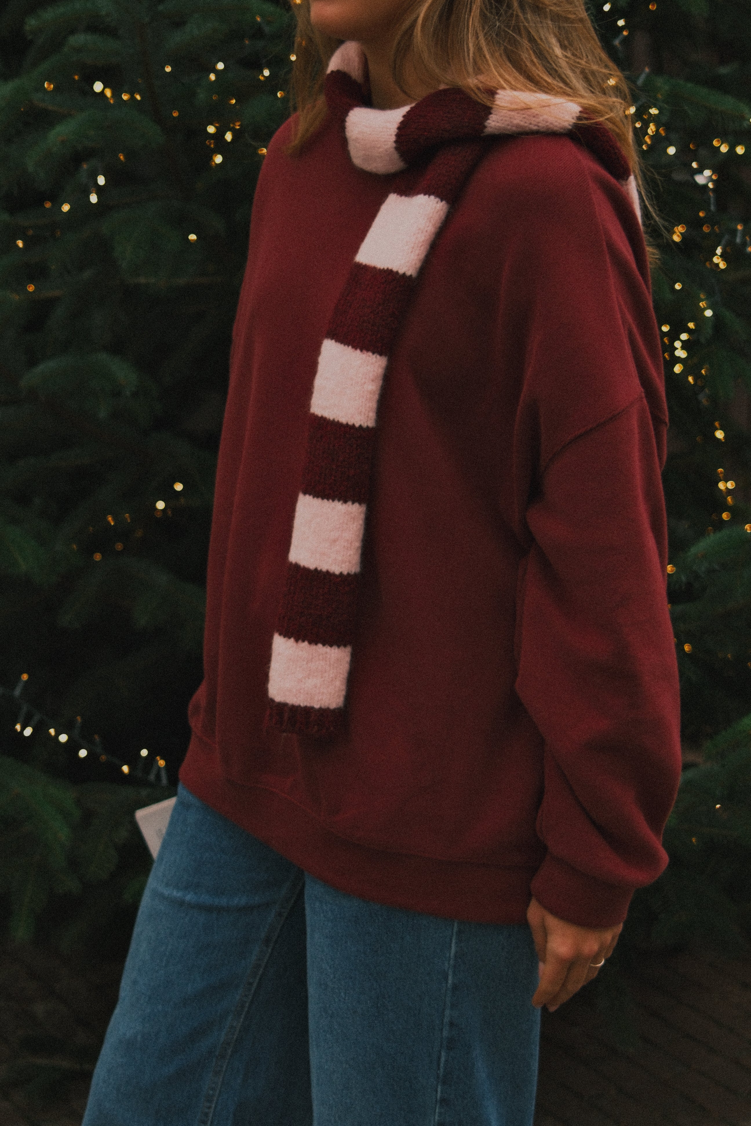 OVERSIZED WINTER SWEATER BORDEAUX