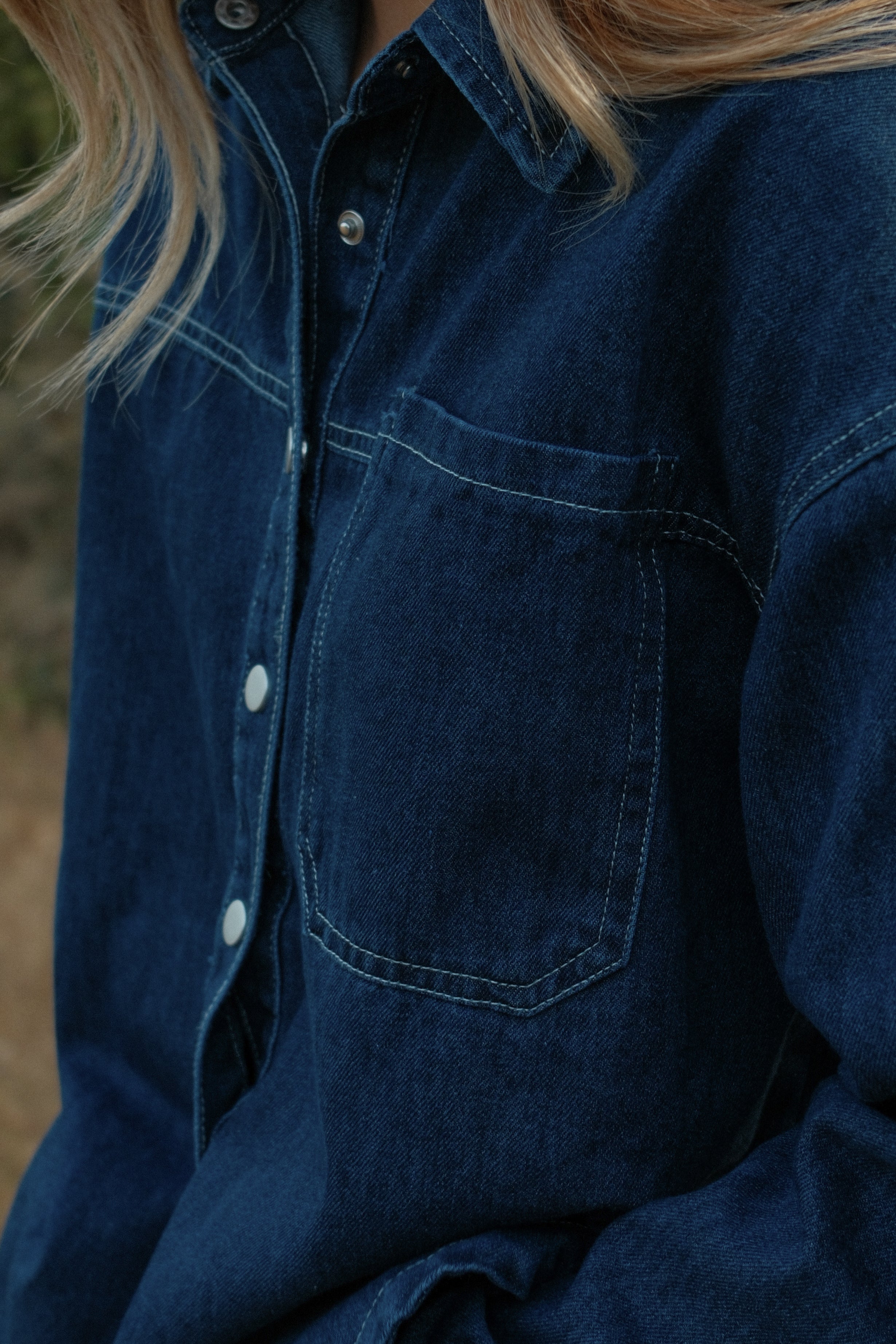 THE DENIM VIENNA SET - BLOUSE